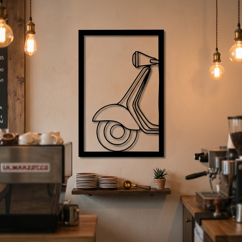 Spirit of Vespa – Scooter Metal Wall Art