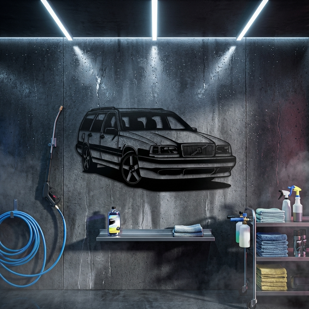 Volvo 850 R Metal Wall Art | Classic Performance Car Sculpture