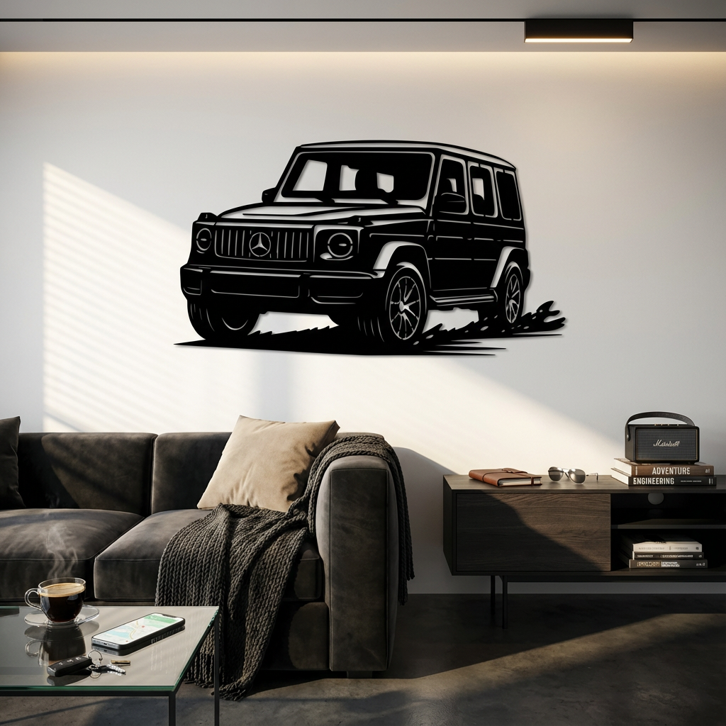 Mercedes G63 AMG Metal Wall Art | Luxury Car Decorative Sculpture