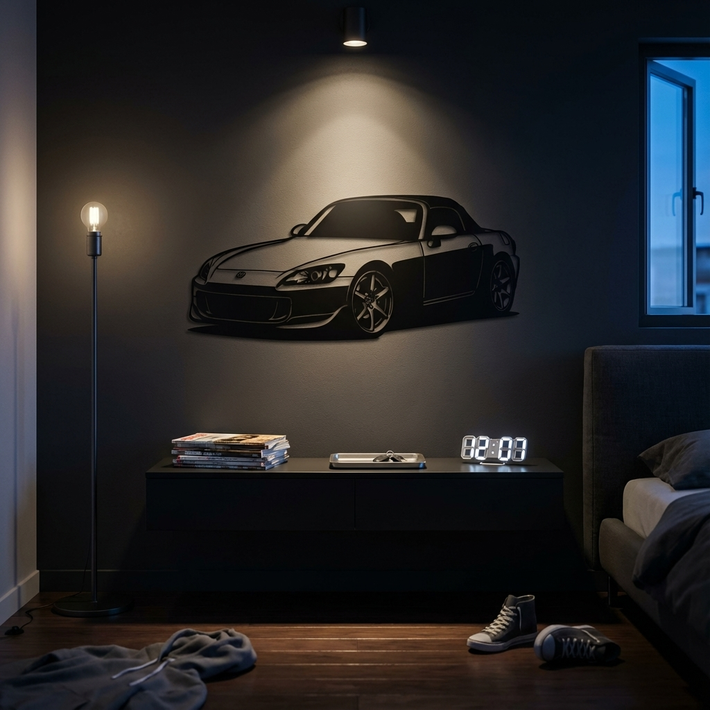 Honda S2000 Metal Wall Art | JDM Sports Car Decorative Sculpture