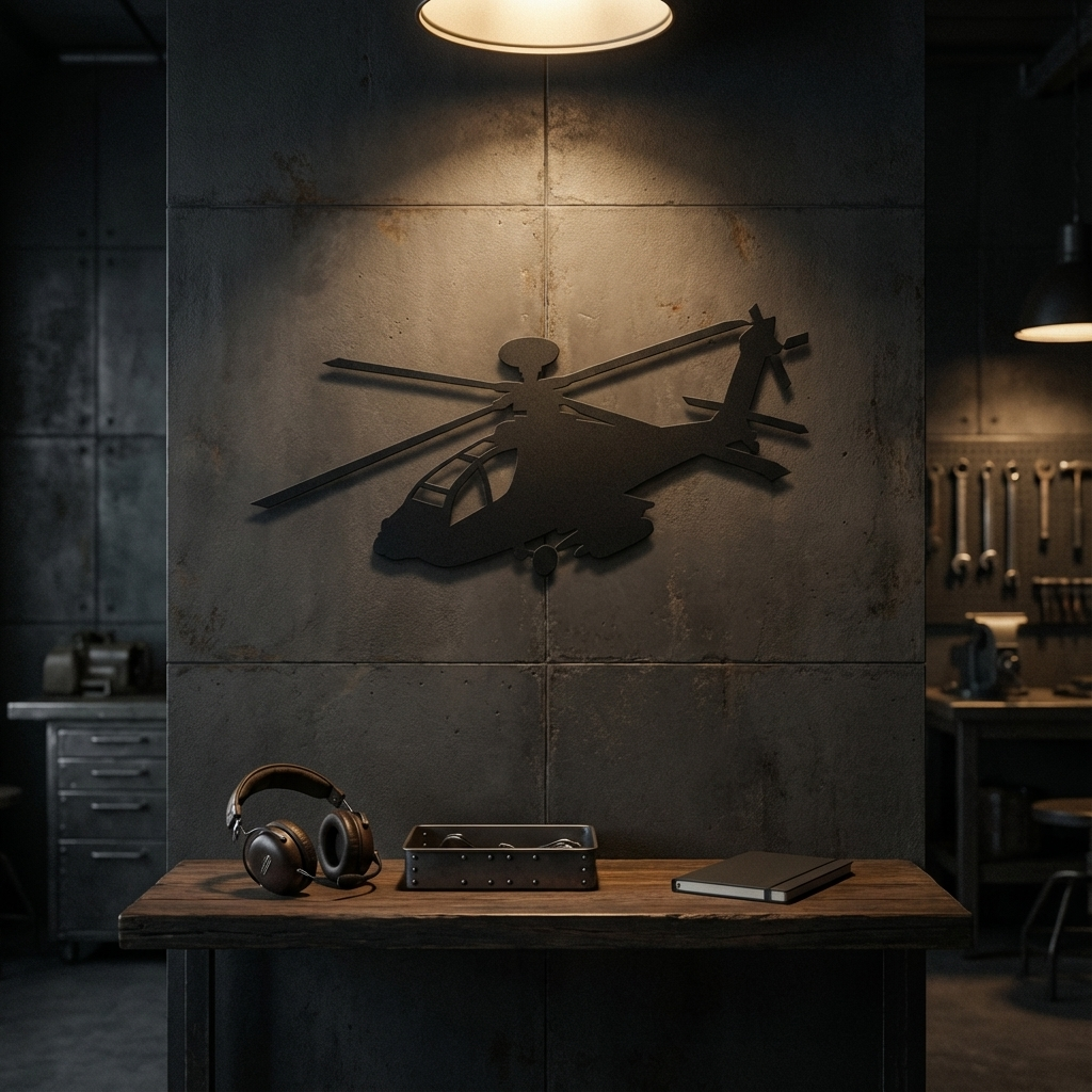 AH-64 Apache Longbow – Attack Helicopter Metal Wall Art