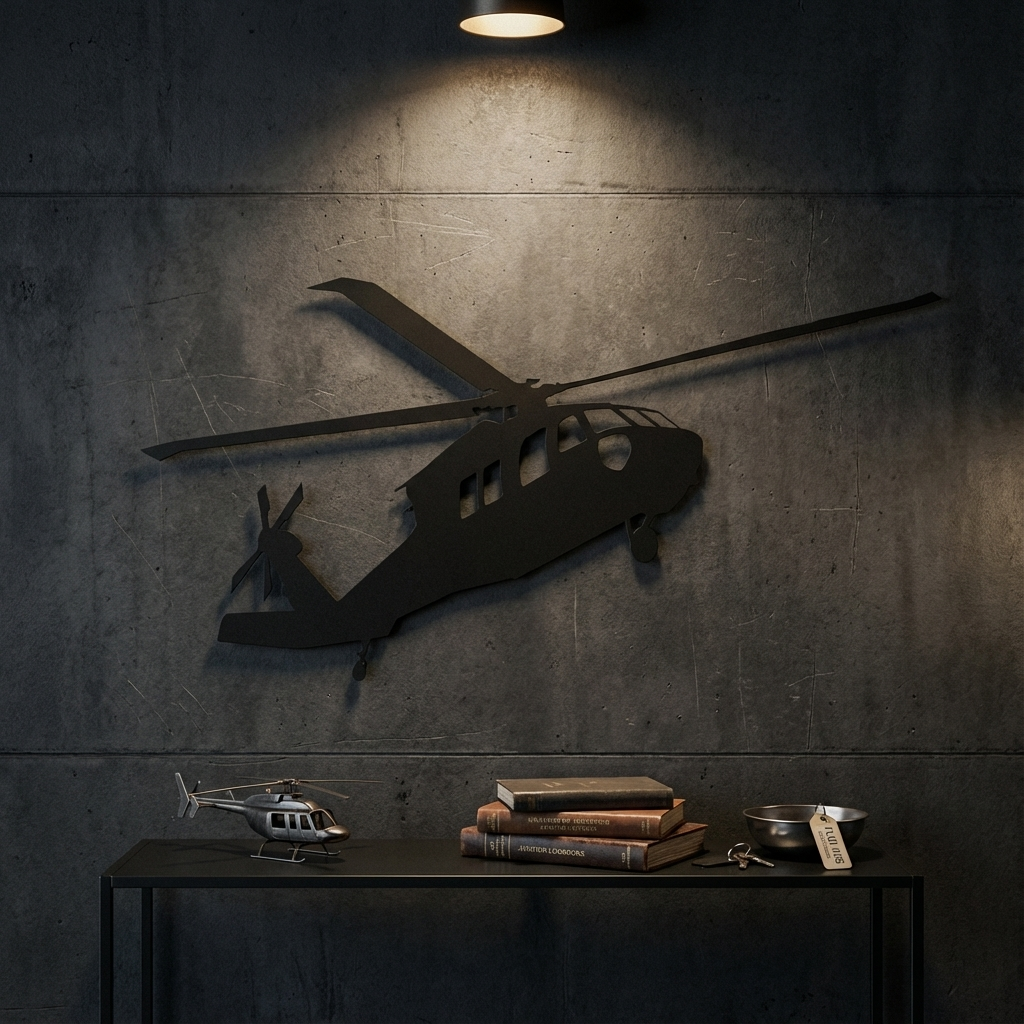 UH-60 Black Hawk – Military Helicopter Metal Wall Art
