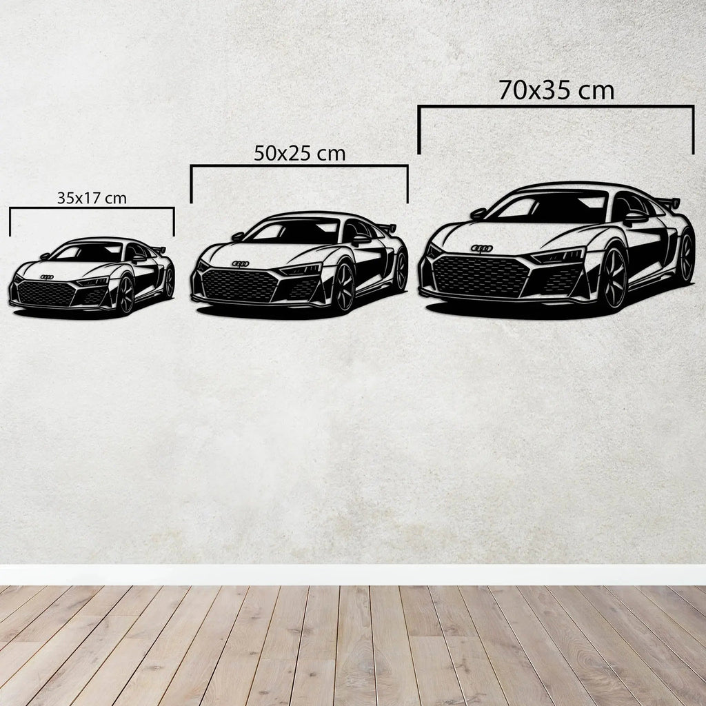 Audi R8 – Araba Metal Duvar Dekoru Laser Artique