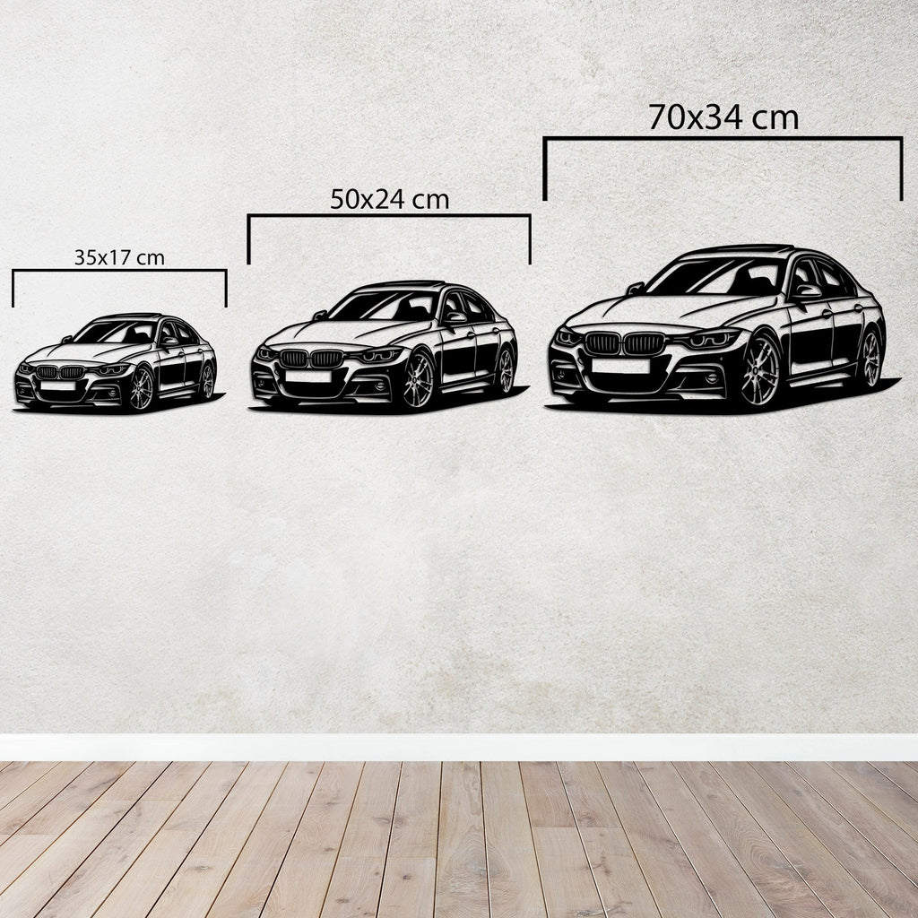 BMW M3 Metal Wall Art | Performance Car Decorative Wall Sculpture