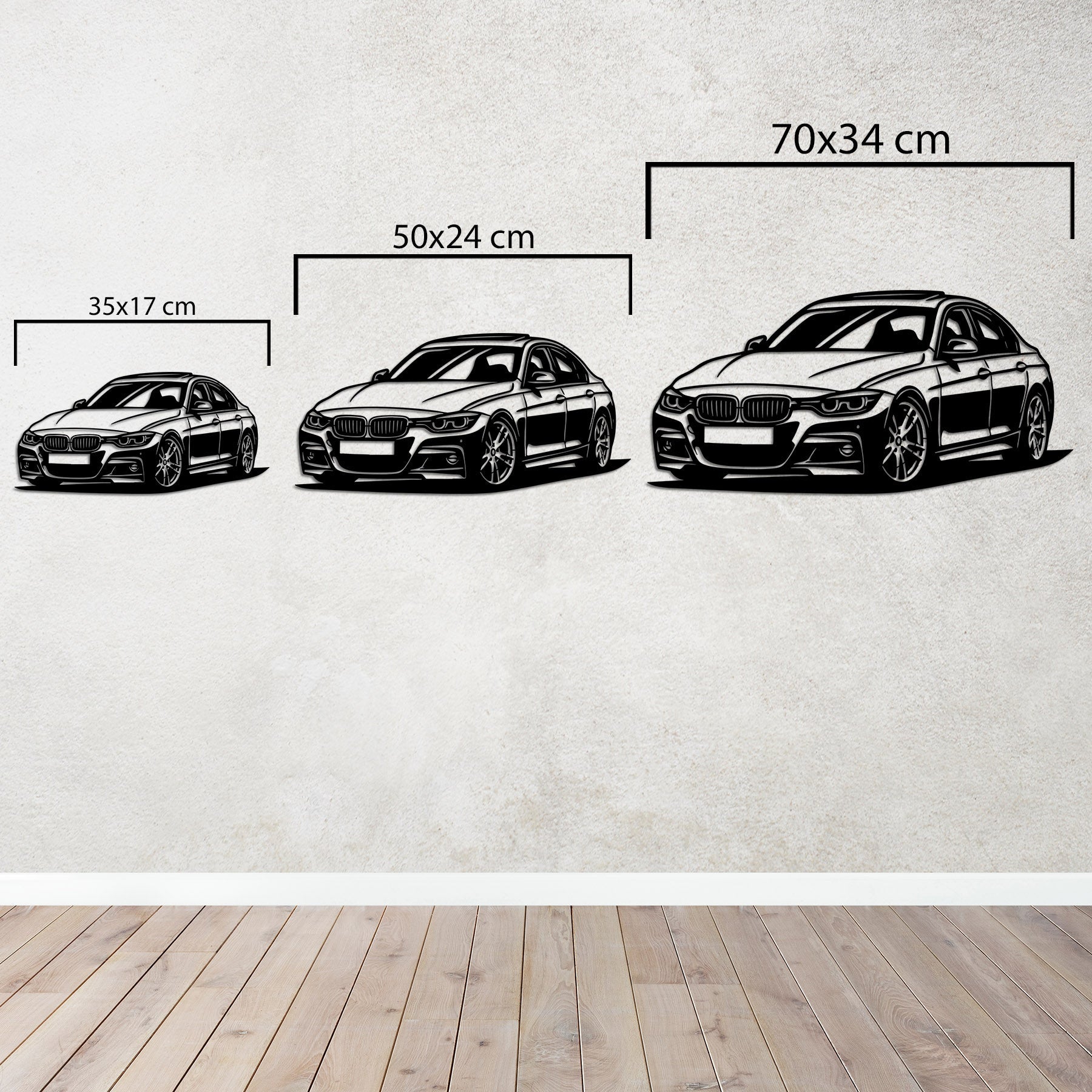 BMW M3 Metal Wall Art | Performance Car Decorative Wall Sculpture