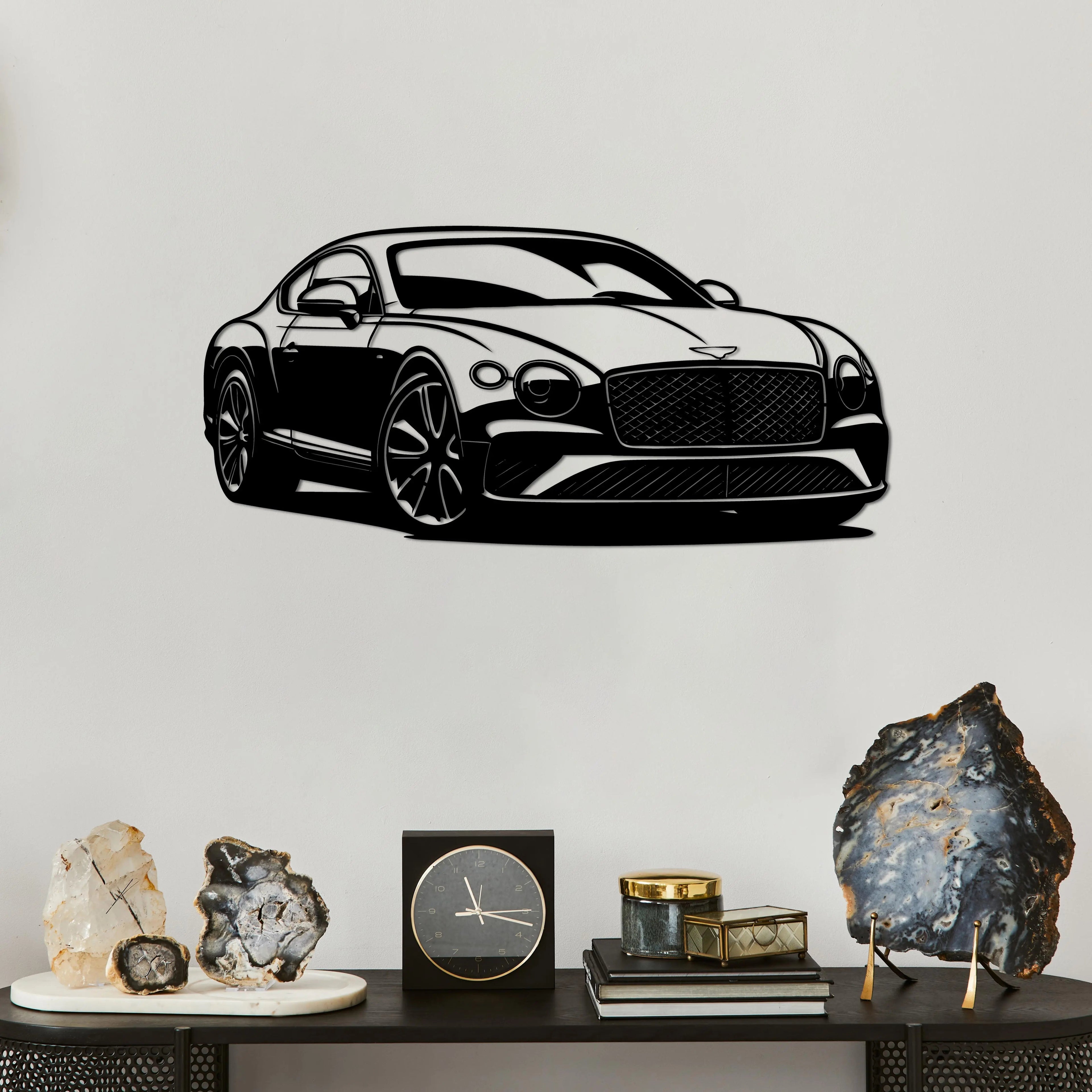 Bentley Continental GT – Metal Duvar Dekoru Laser Artique