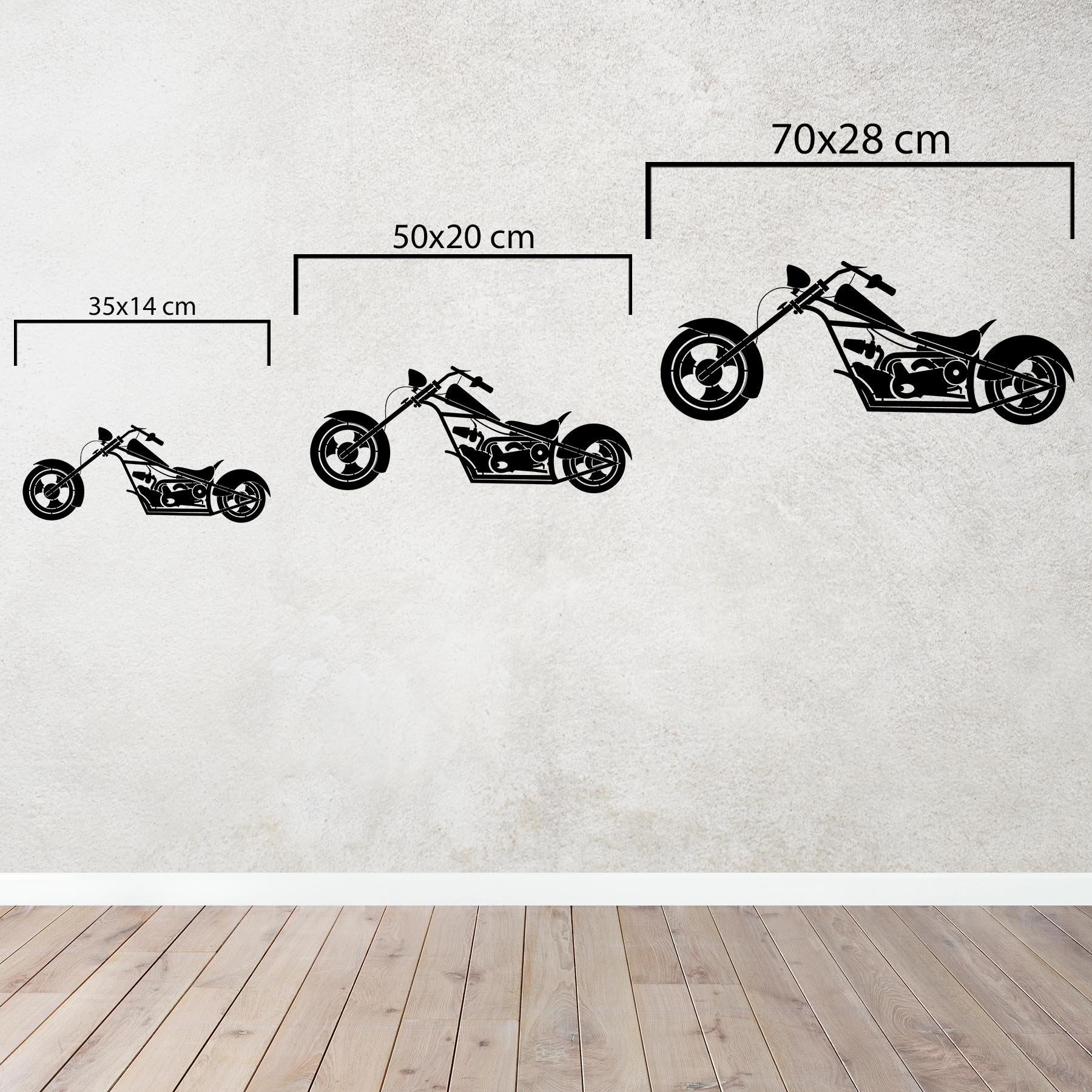 Unique chopper bike metal wall art gift for adventurous spirits