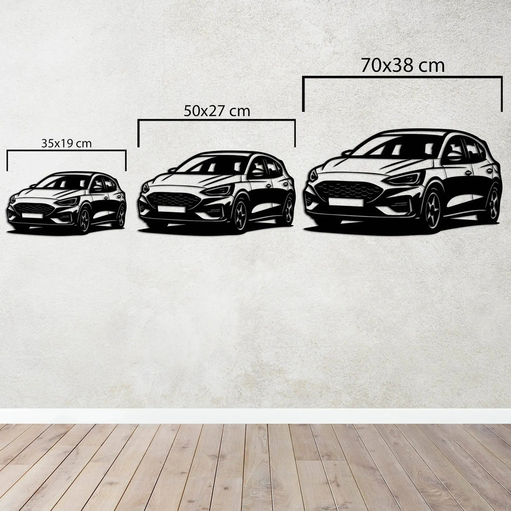 Ford Focus ST – Araba Metal Duvar Dekoru Laser Artique