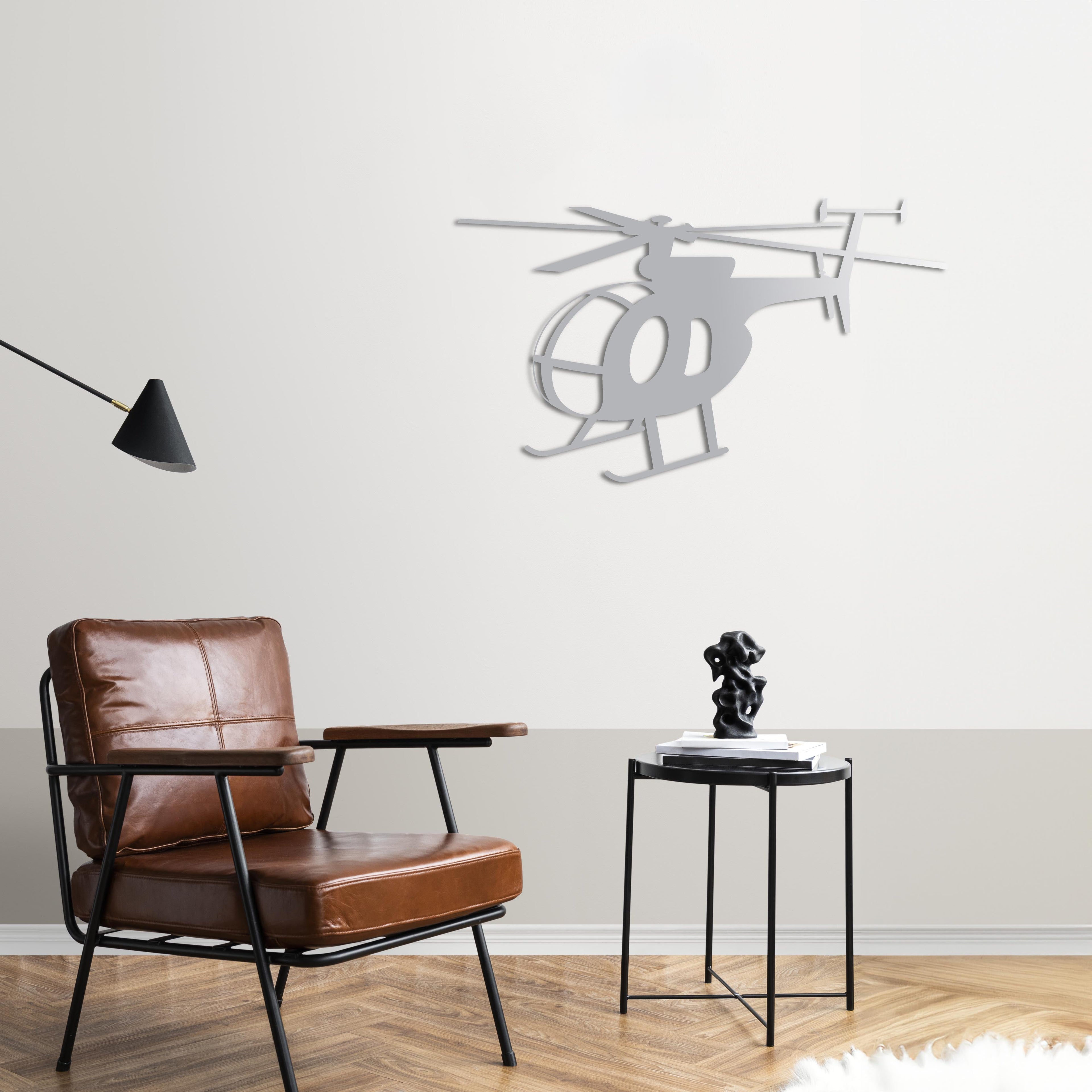 MD 500 Little Bird – Light Attack Helicopter Metal Wall Art