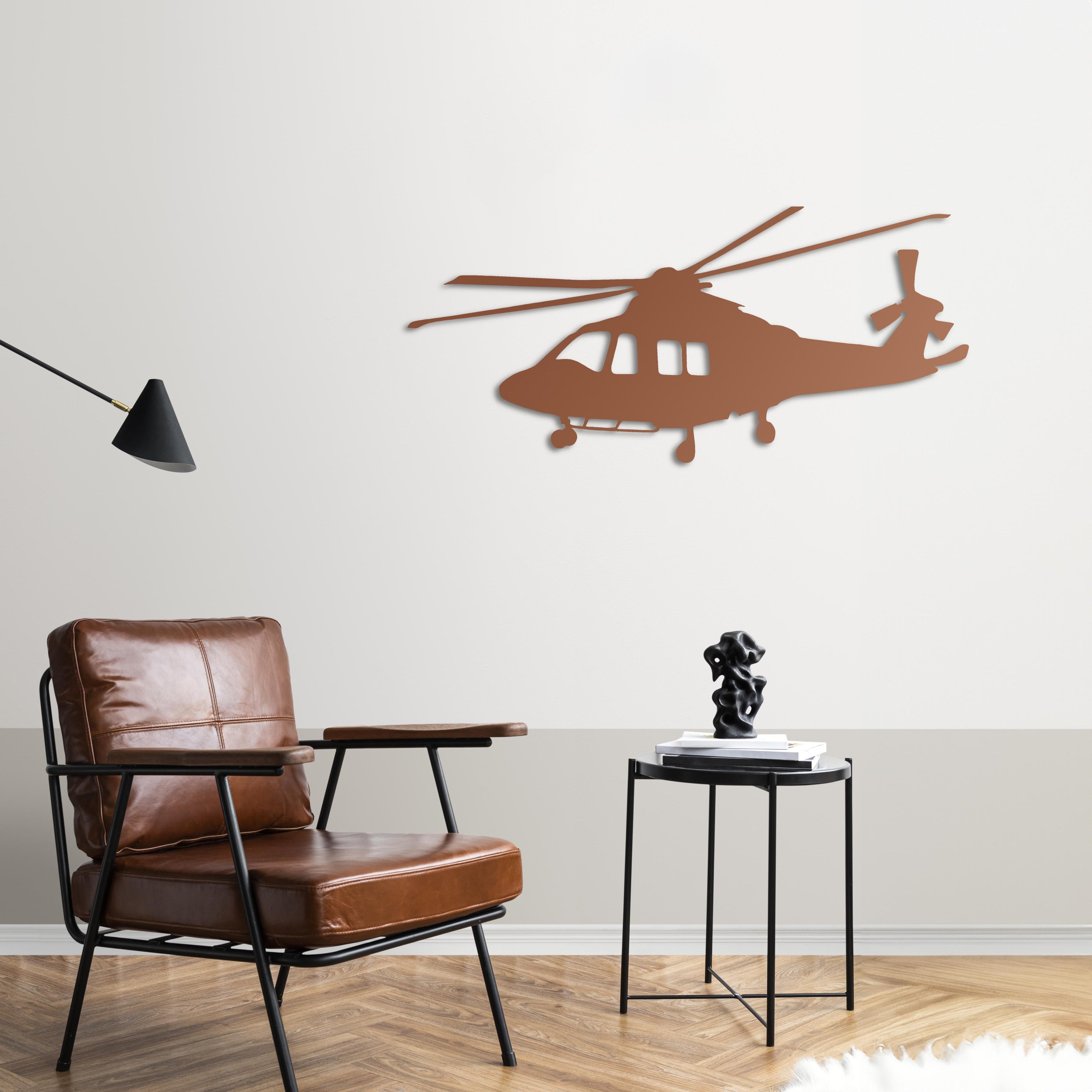 AW139 – Helicopter Metal Wall Art