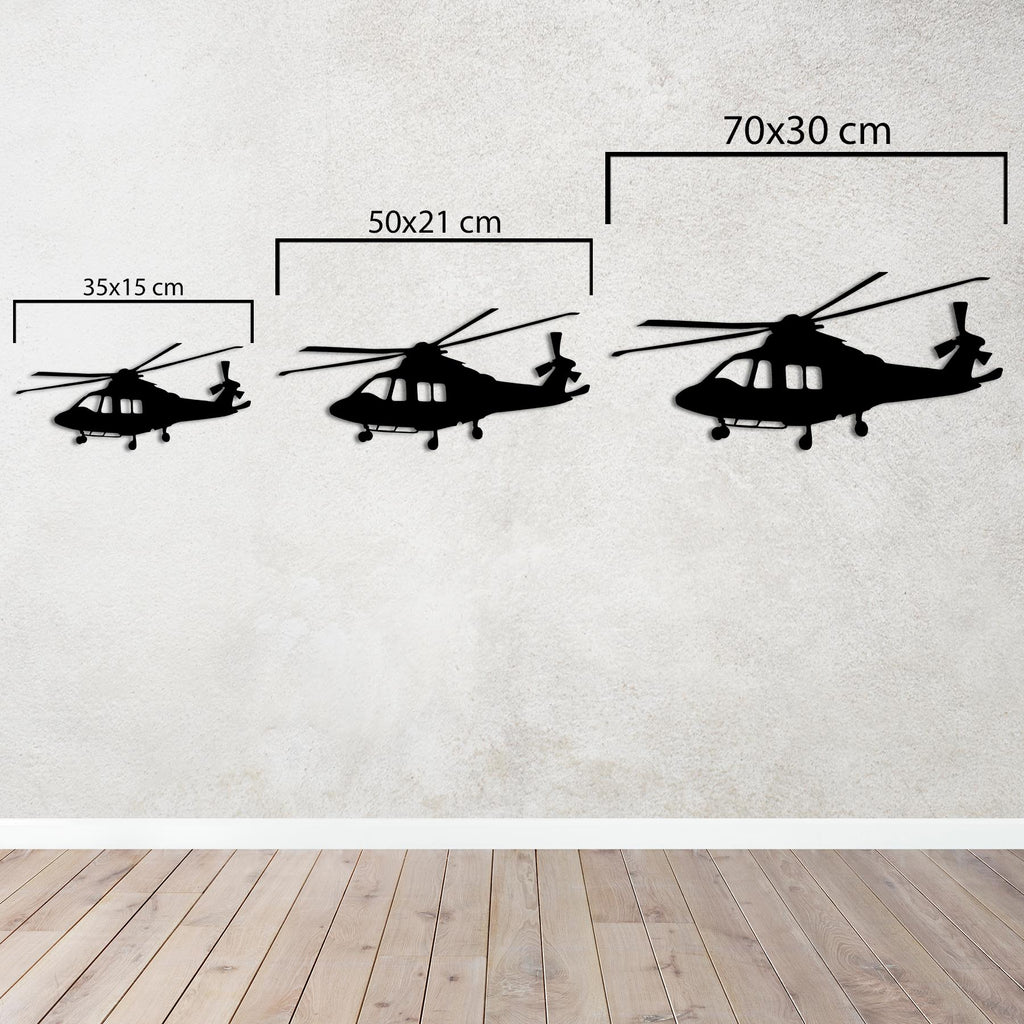 AW139 – Helicopter Metal Wall Art