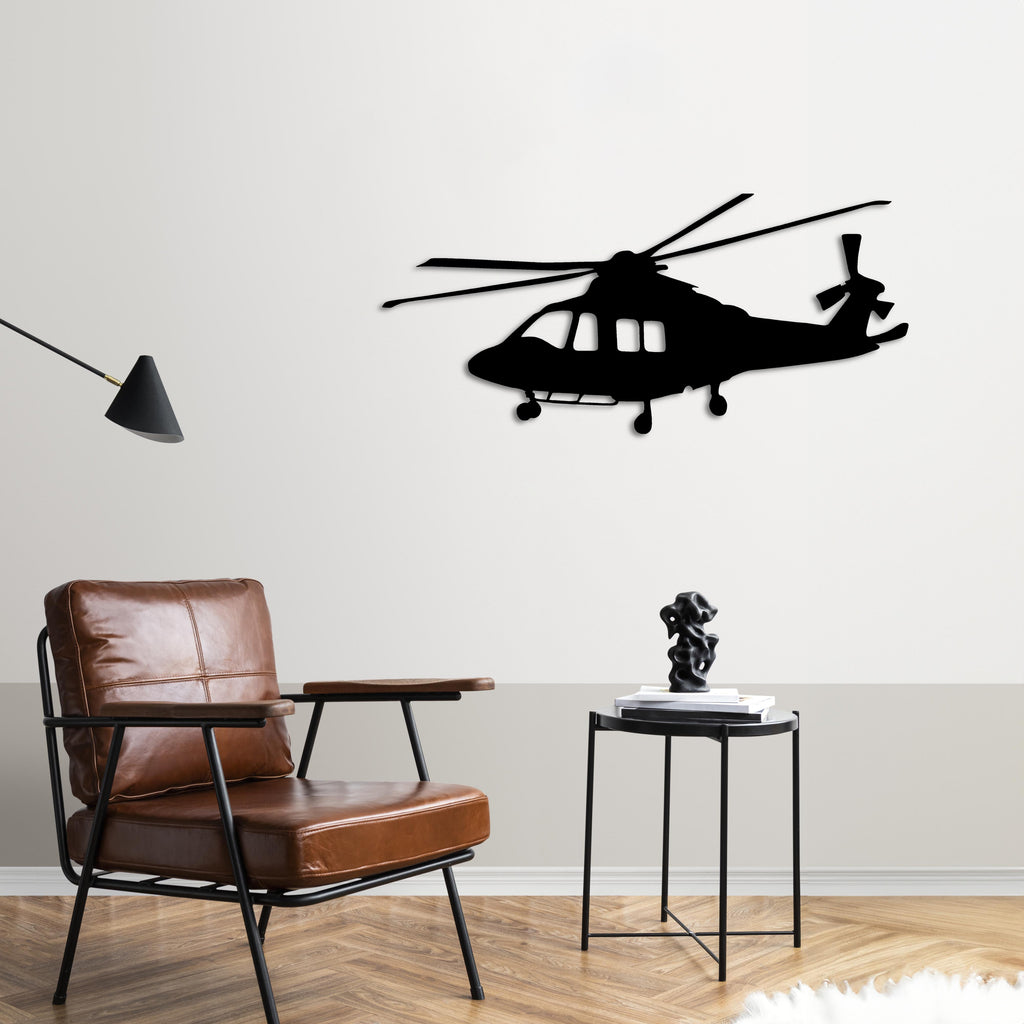 AW139 – Helicopter Metal Wall Art
