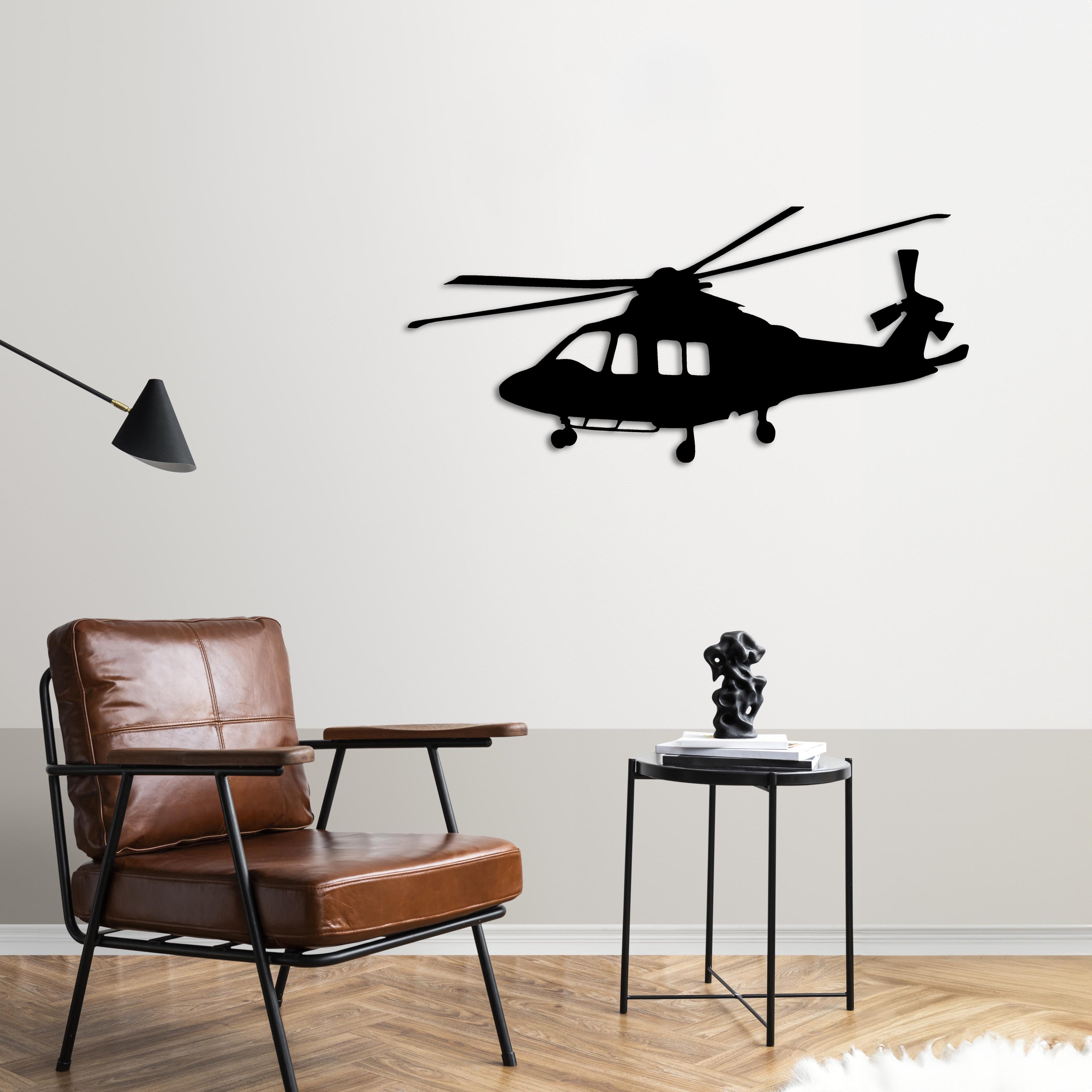 AW139 – Helicopter Metal Wall Art