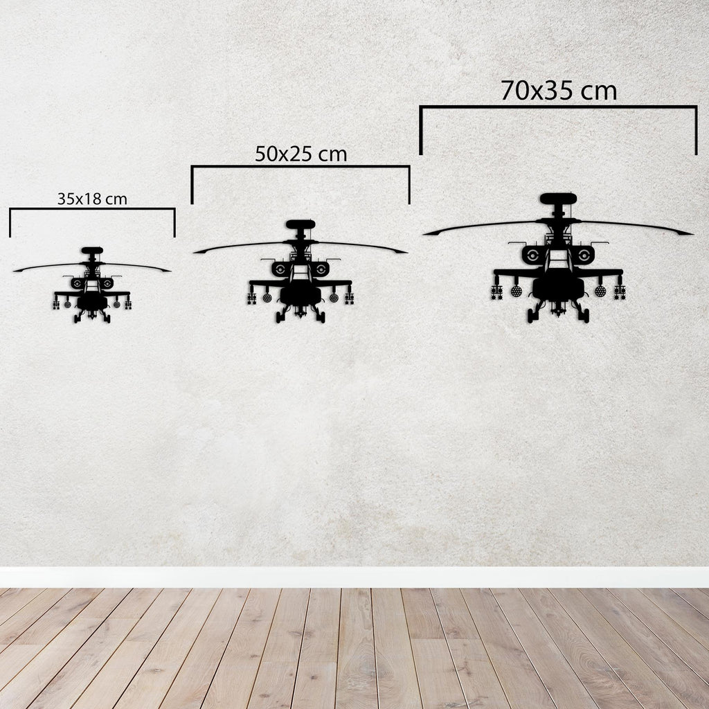 AH-64 Apache – Attack Helicopter Metal Wall Art