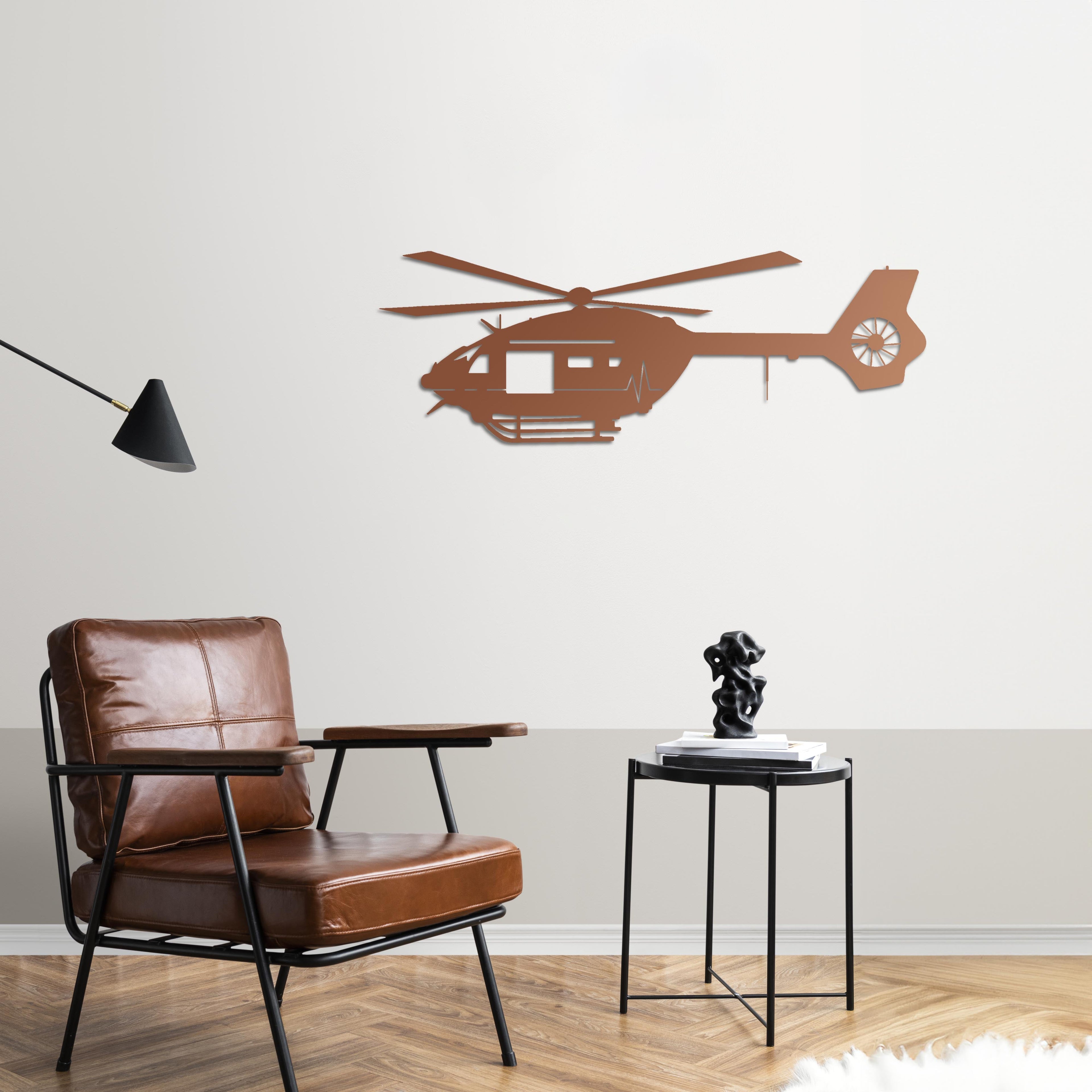 Airbus H135 – Air Ambulance Helicopter Metal Wall Art