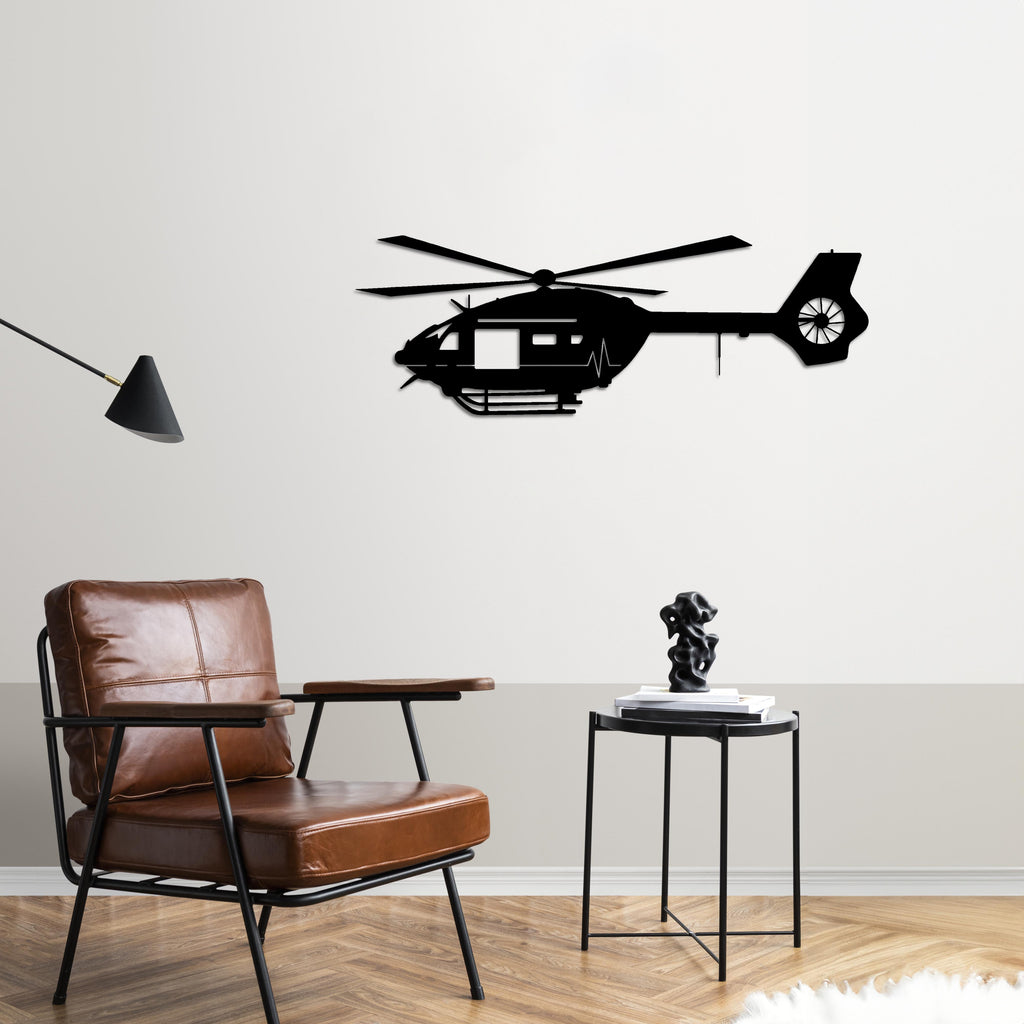 Airbus H135 – Air Ambulance Helicopter Metal Wall Art