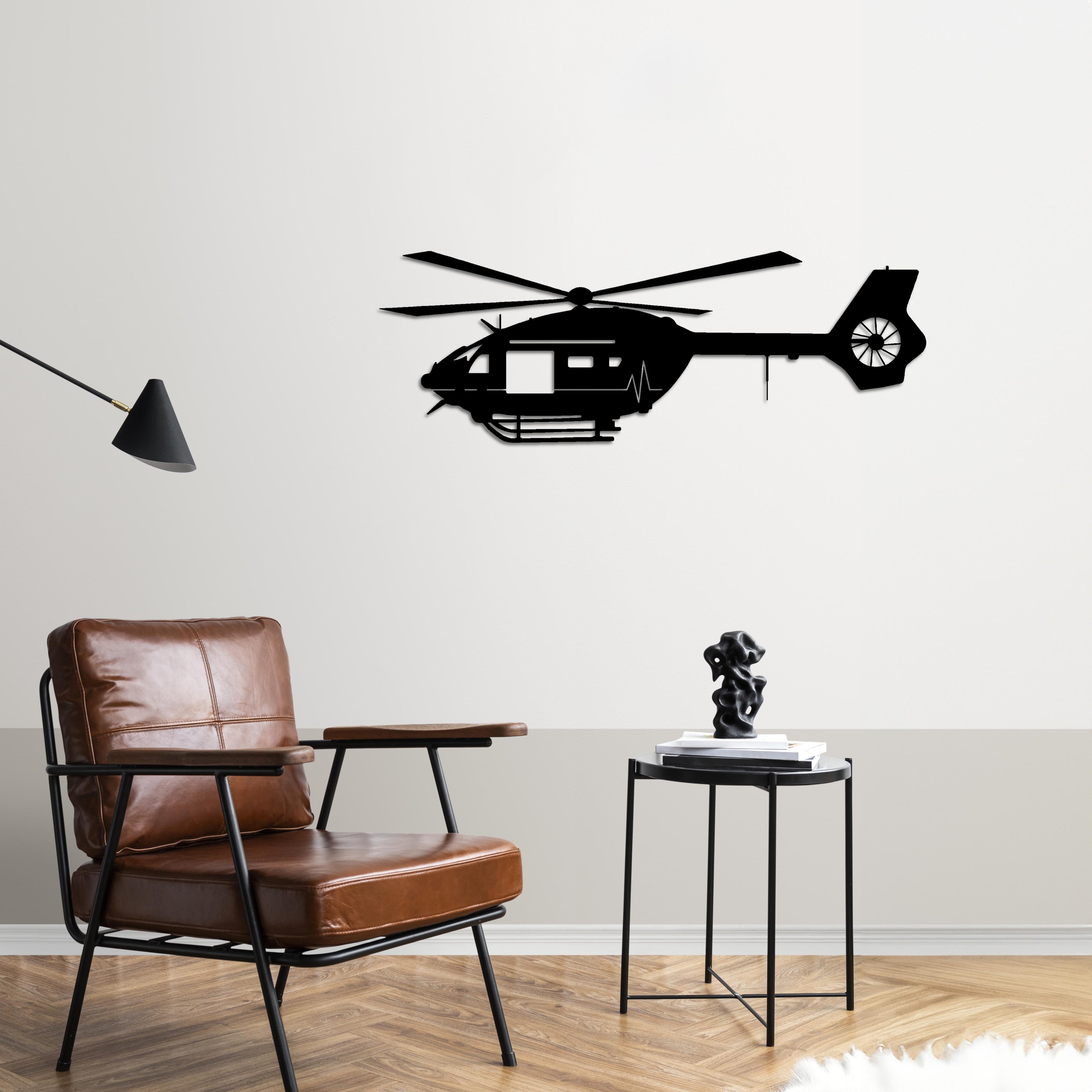 Airbus H135 – Air Ambulance Helicopter Metal Wall Art