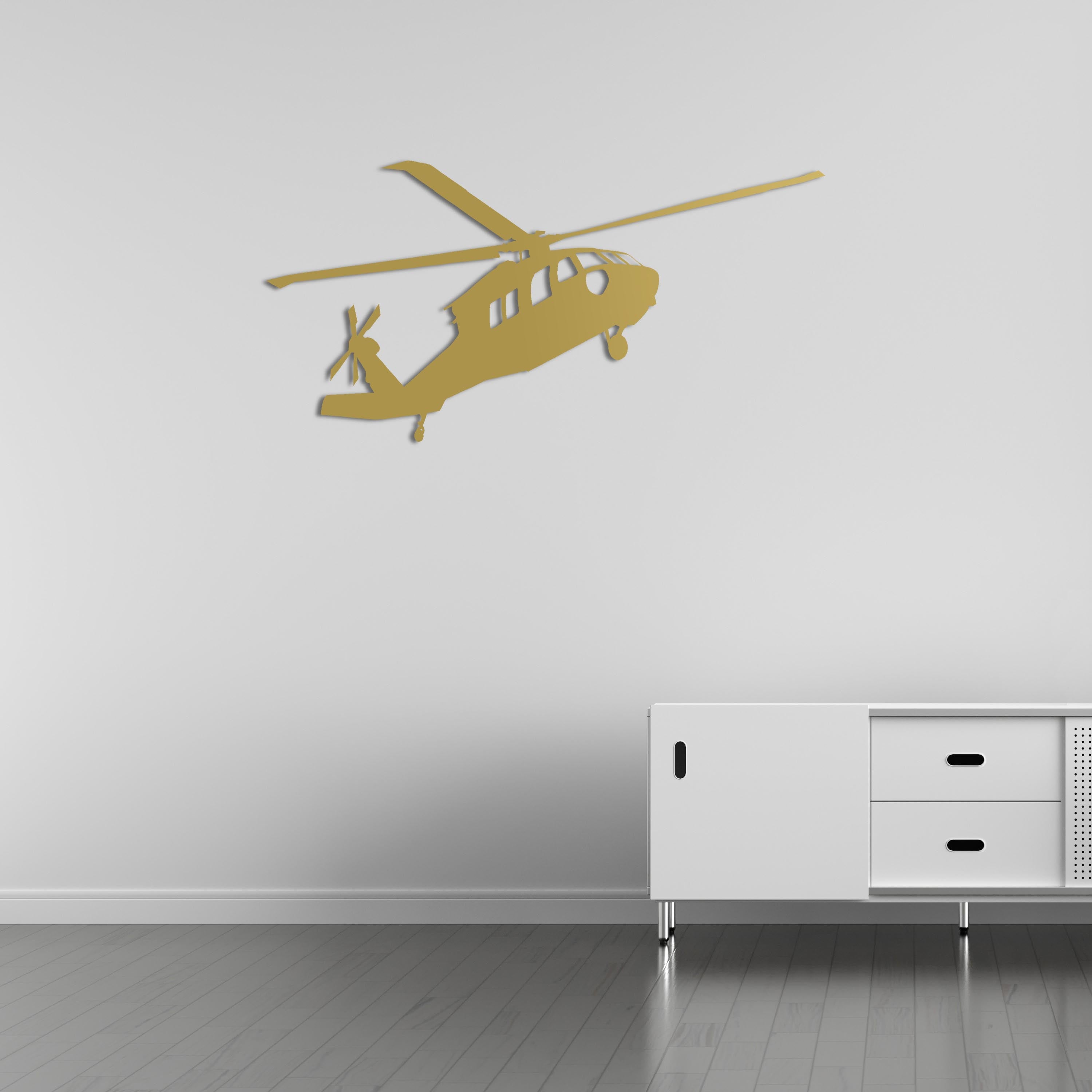 UH-60 Black Hawk – Military Helicopter Metal Wall Art