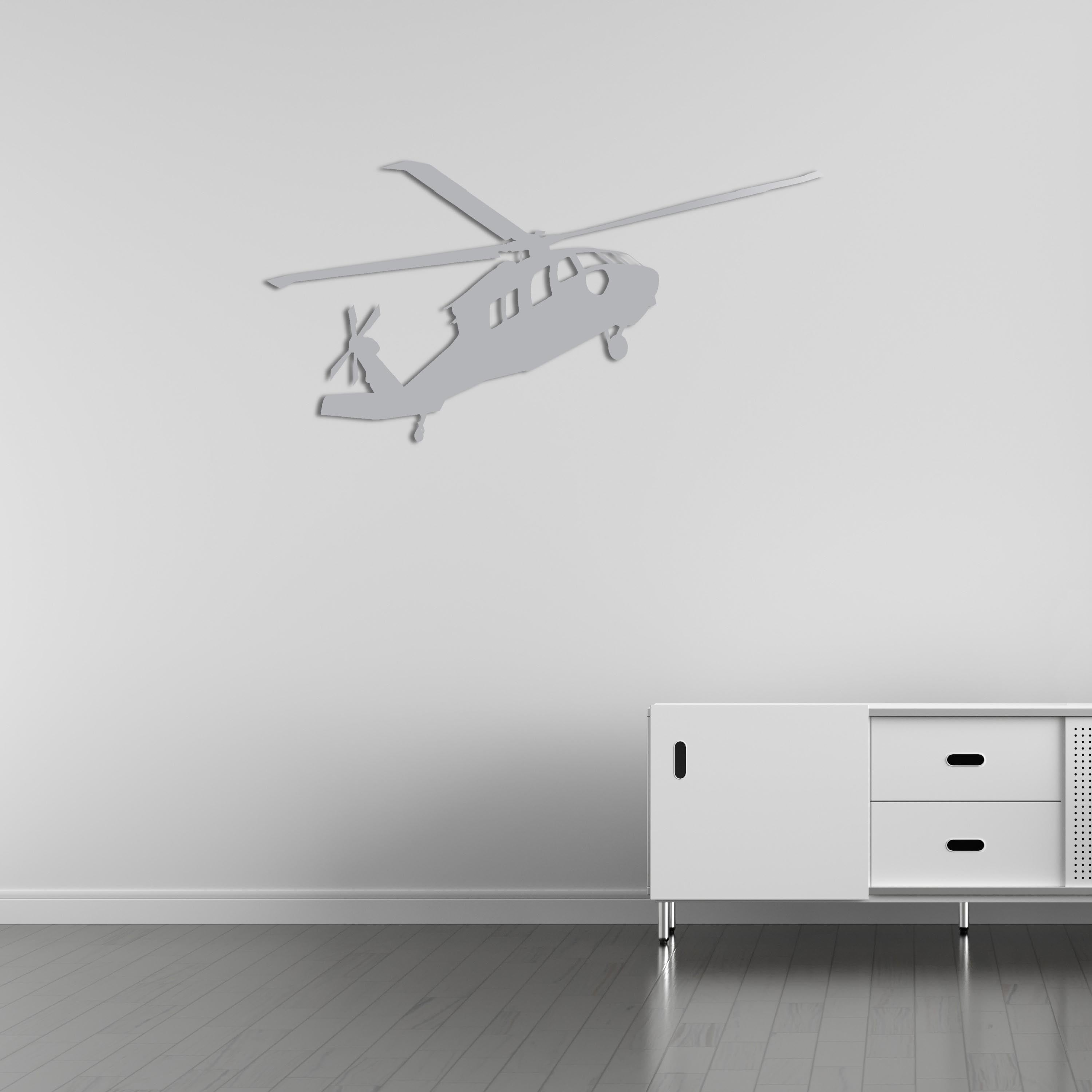 UH-60 Black Hawk – Military Helicopter Metal Wall Art