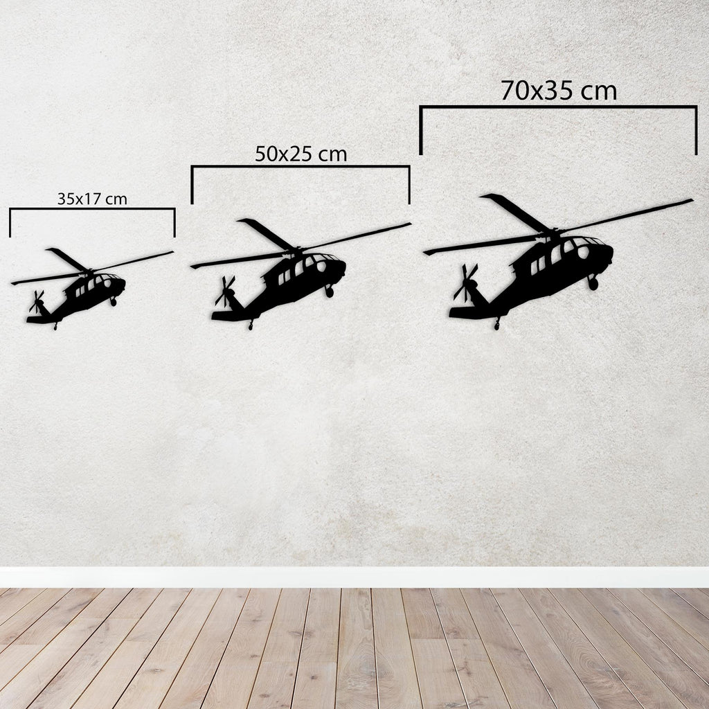 UH-60 Black Hawk – Military Helicopter Metal Wall Art