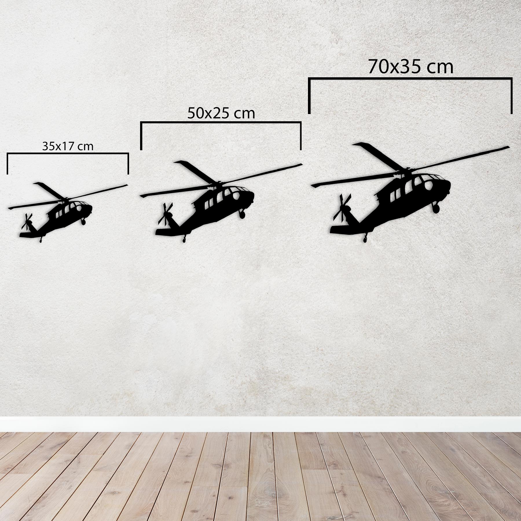 UH-60 Black Hawk – Military Helicopter Metal Wall Art