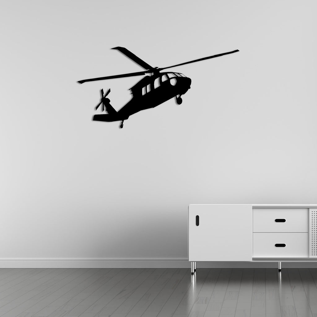 UH-60 Black Hawk – Military Helicopter Metal Wall Art
