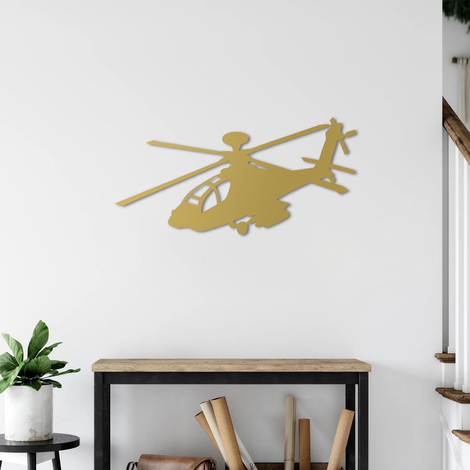 AH-64 Apache Longbow – Attack Helicopter Metal Wall Art