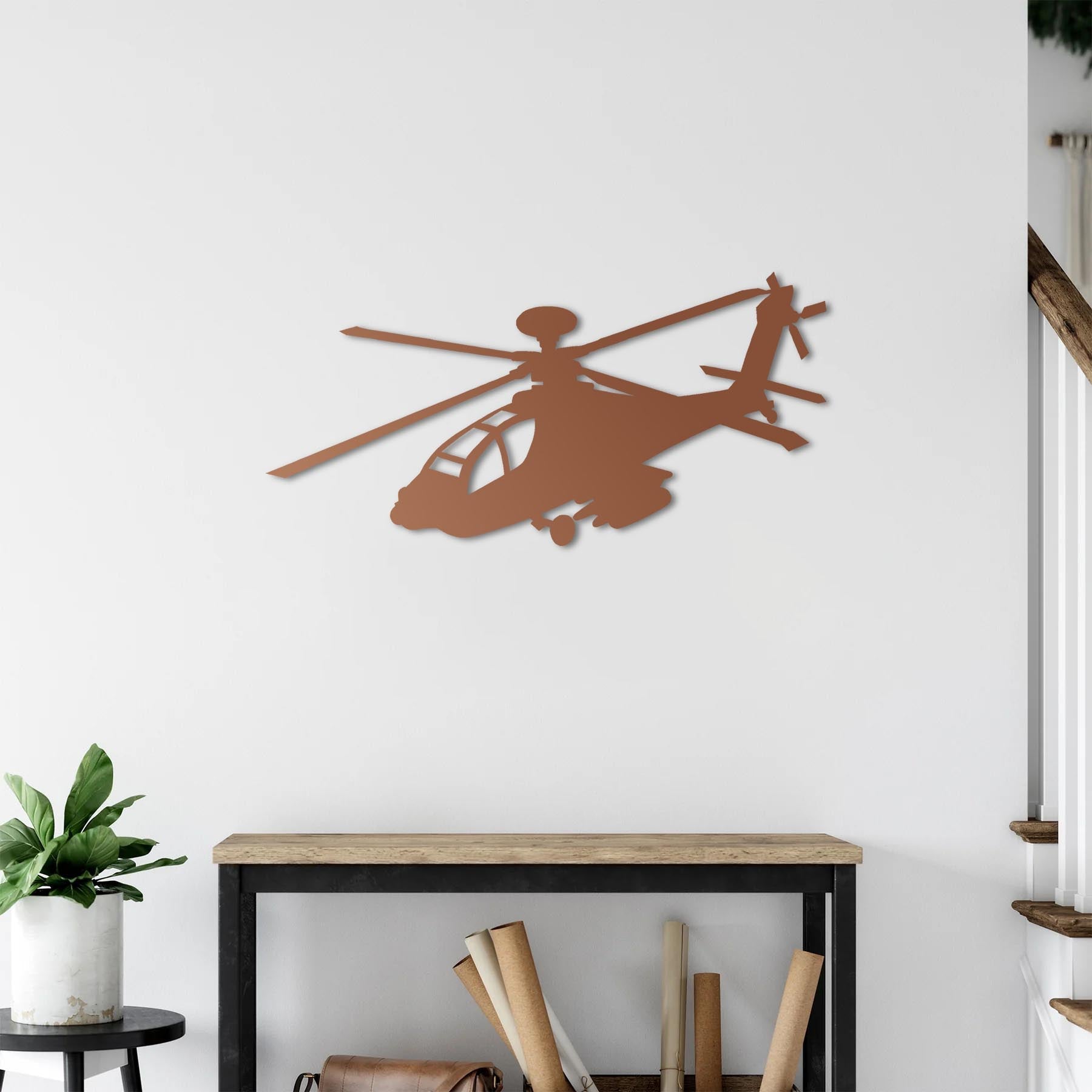 AH-64 Apache Longbow – Attack Helicopter Metal Wall Art
