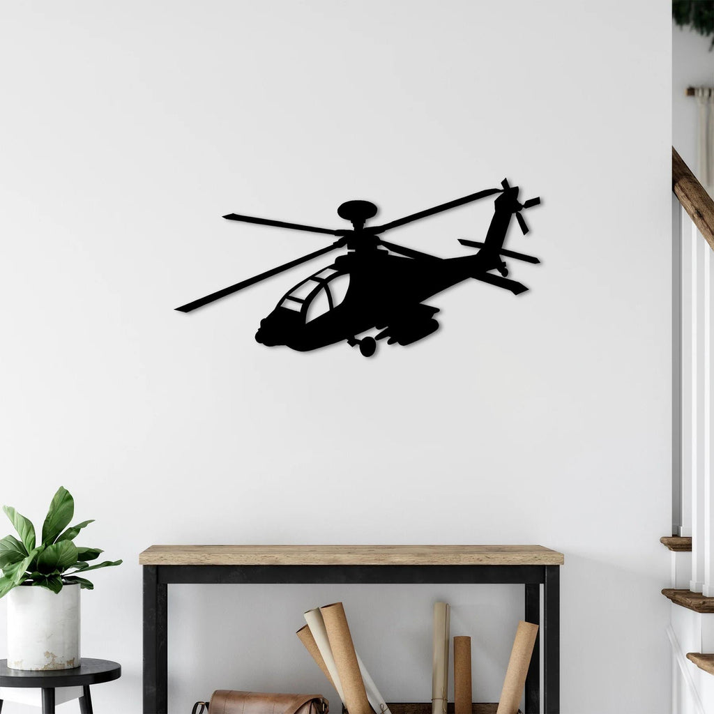 AH-64 Apache Longbow – Attack Helicopter Metal Wall Art