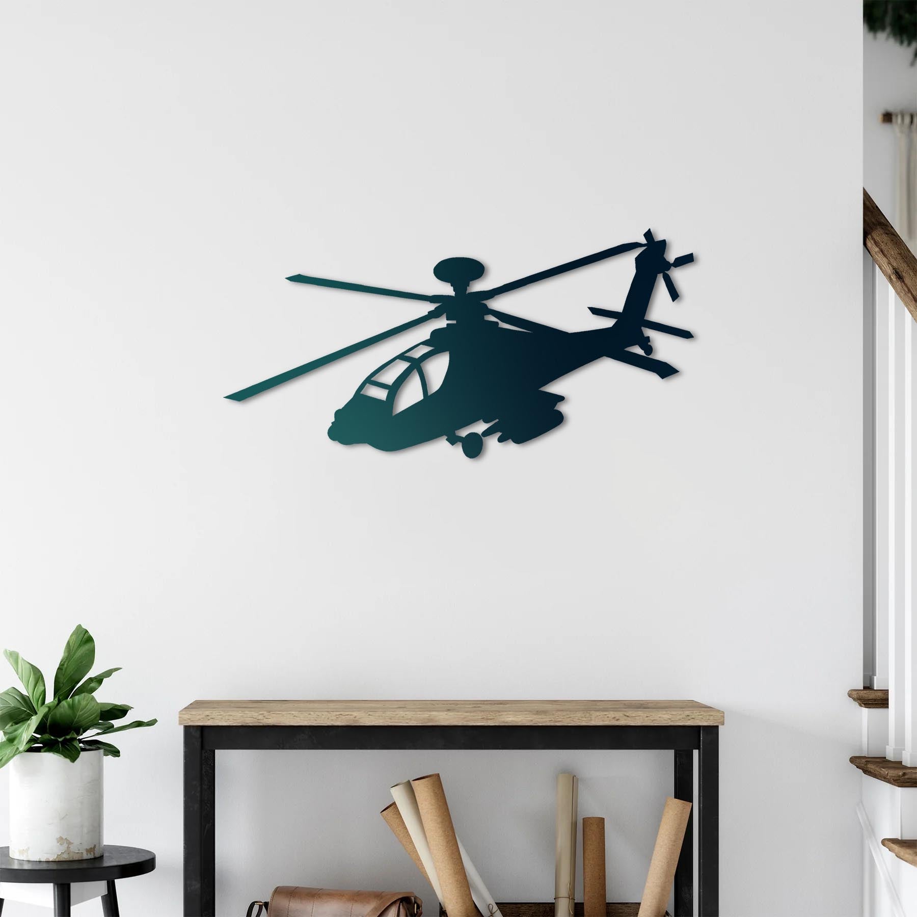 AH-64 Apache Longbow – Attack Helicopter Metal Wall Art