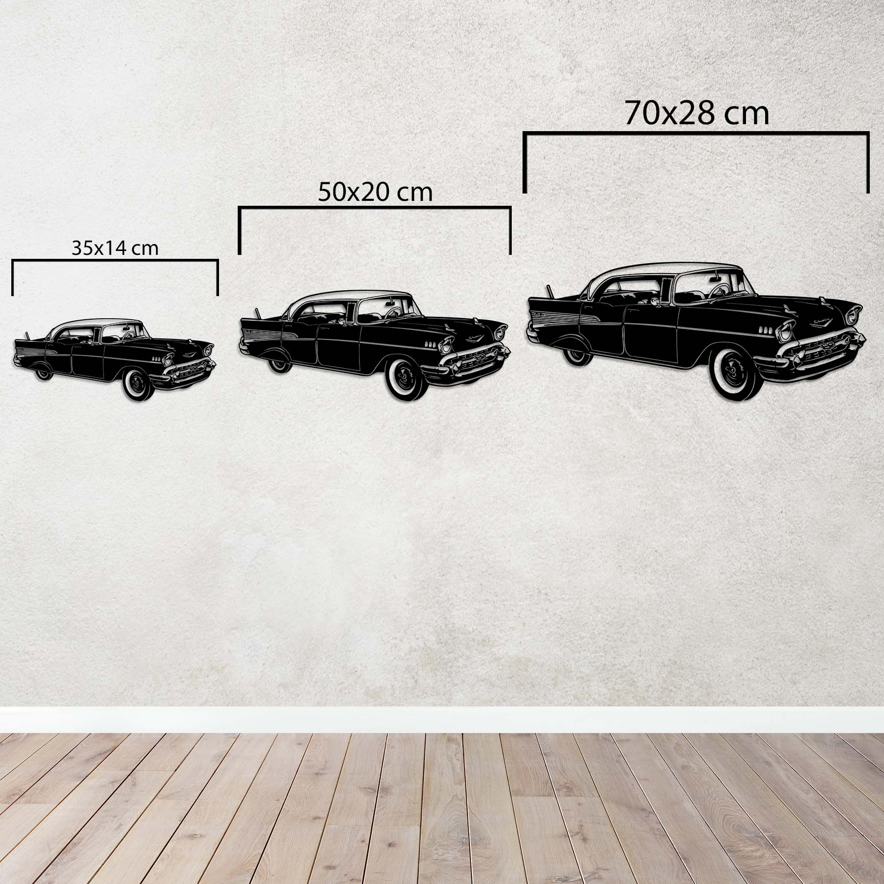 Retro Classic Car Metal Wall Art | Vintage Automobile Sculpture Decor