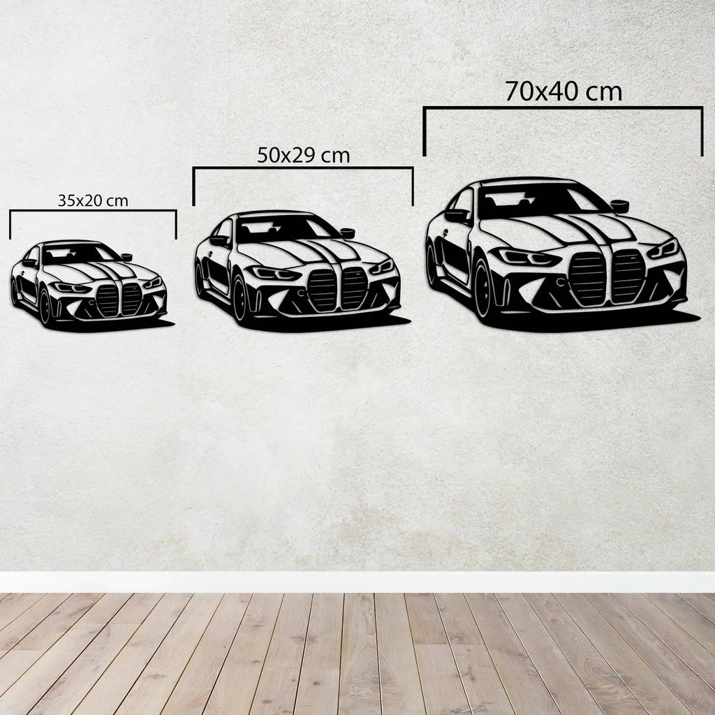 BMW M4 – Araba Metal Duvar Dekoru Laser Artique
