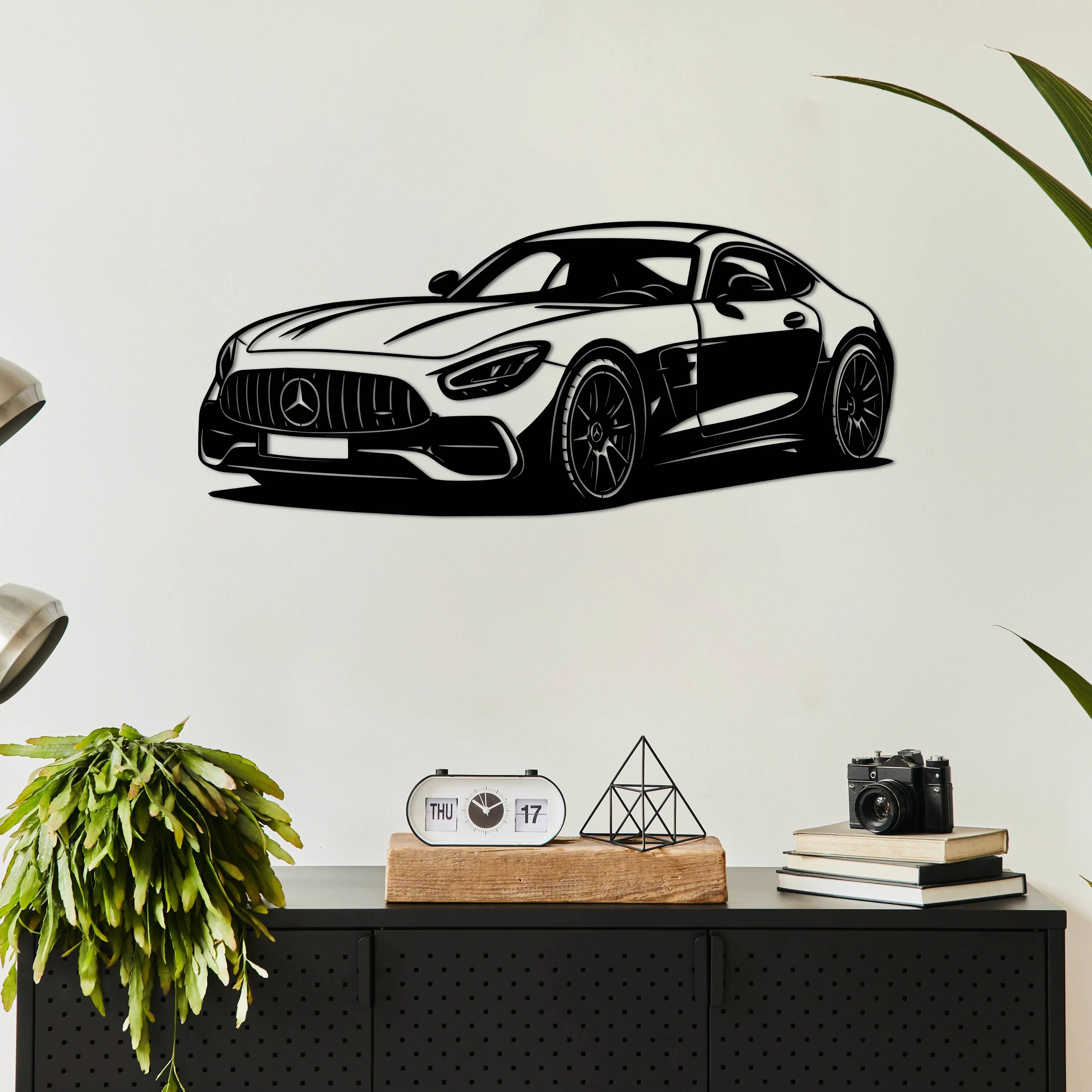 Mercedes-AMG GT – Araba Metal Duvar Dekoru Laser Artique