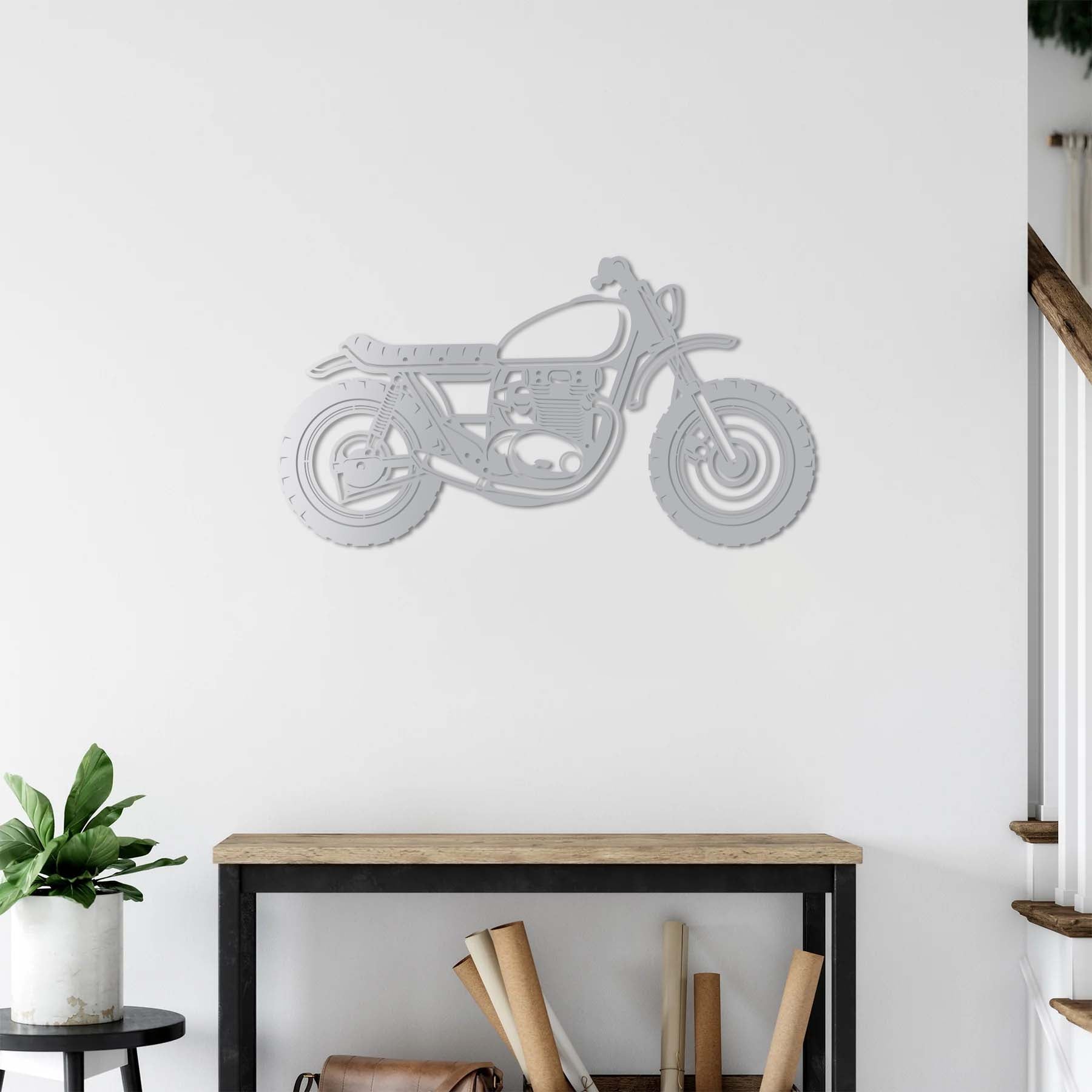 Motocross Passion Metal Wall Art | Motorcycle Decorative Wall Sculpture