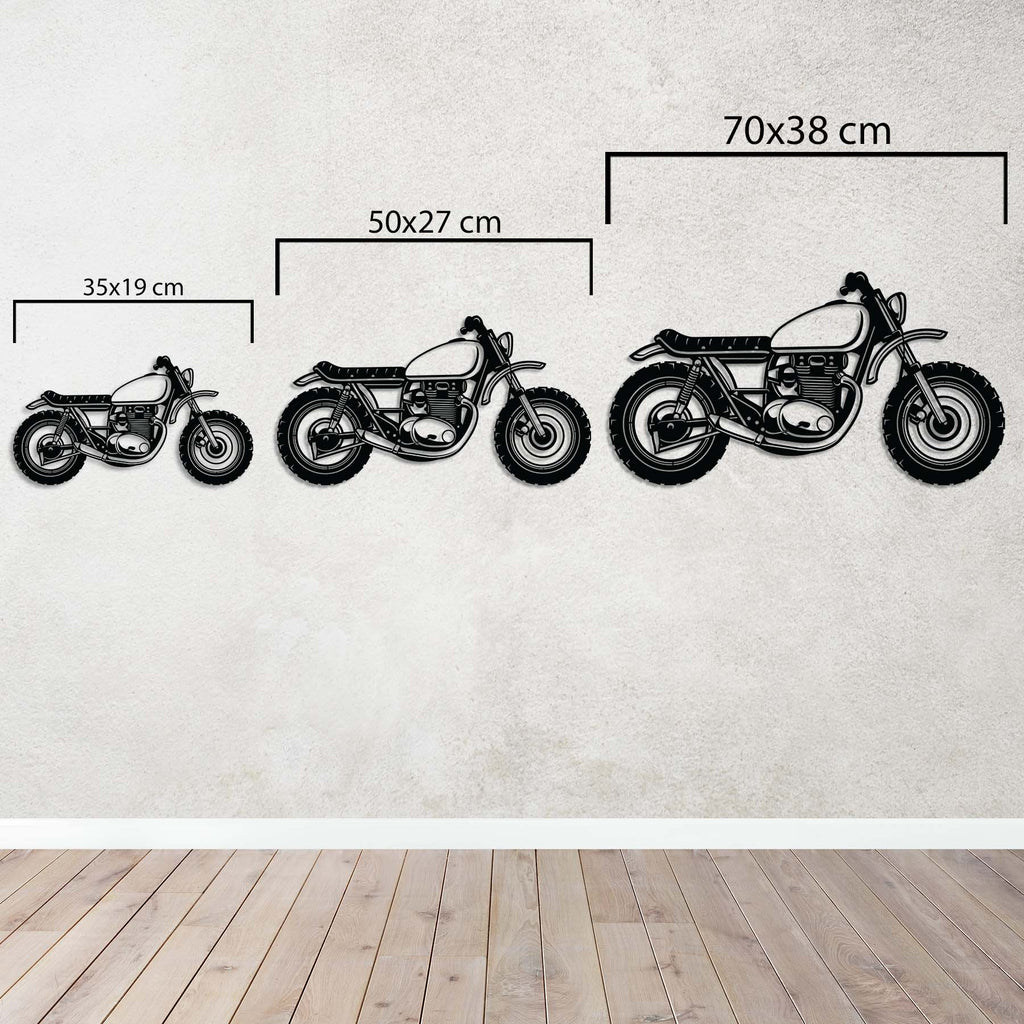 Motocross Passion Metal Wall Art | Motorcycle Decorative Wall Sculpture