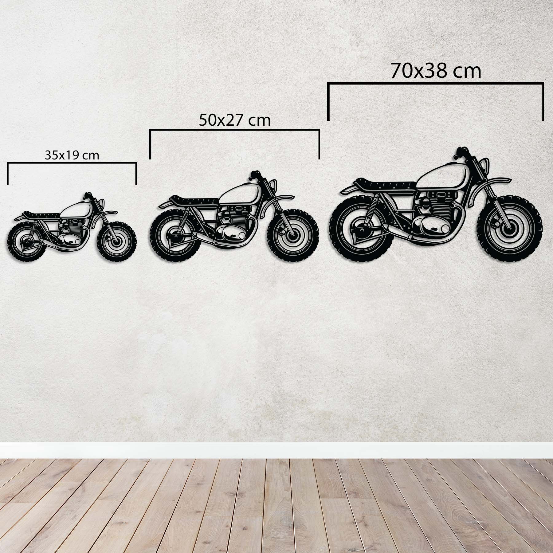 Motocross Passion Metal Wall Art | Motorcycle Decorative Wall Sculpture