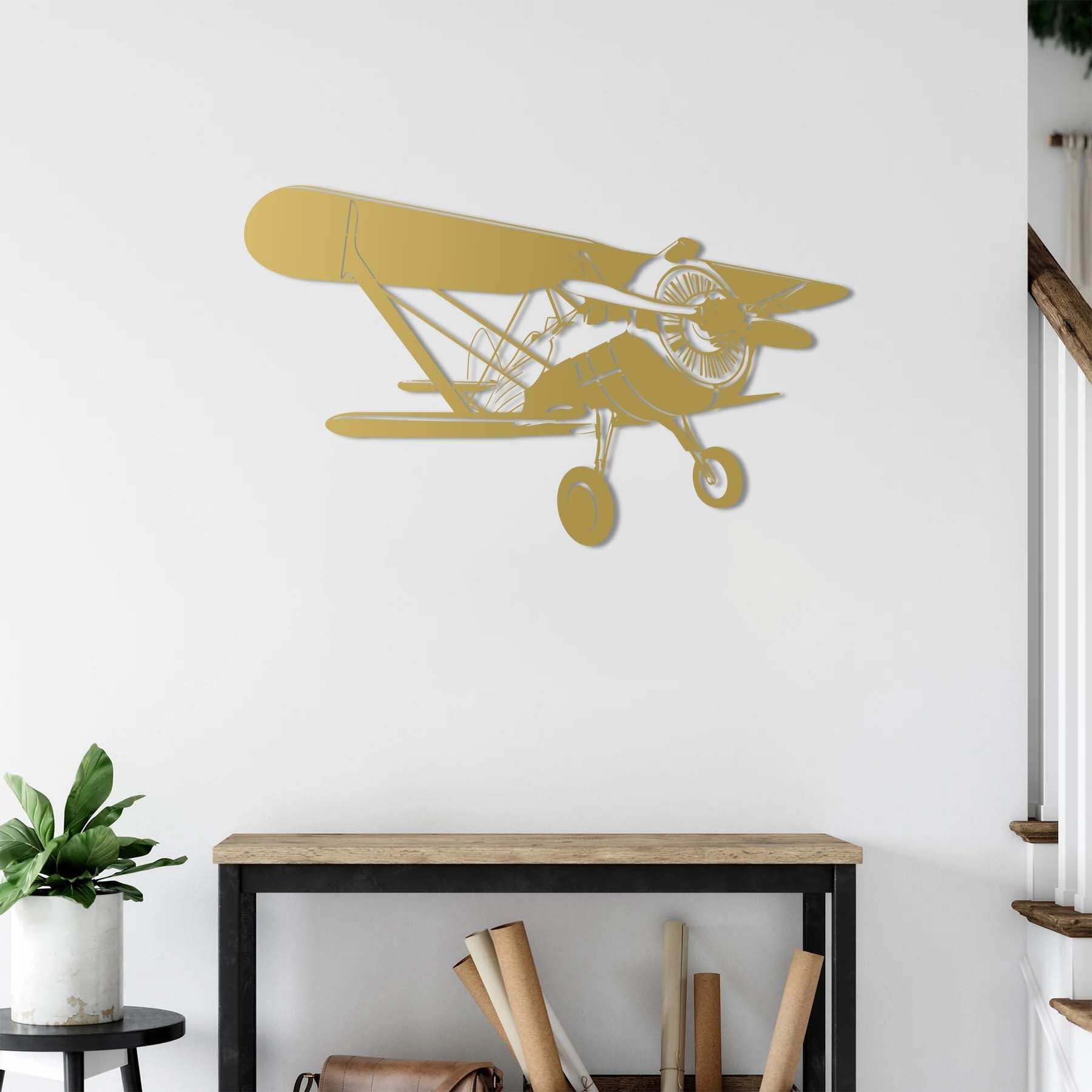 Classic Radial Engine Airplane Metal Wall Art | Vintage Aviation Decor