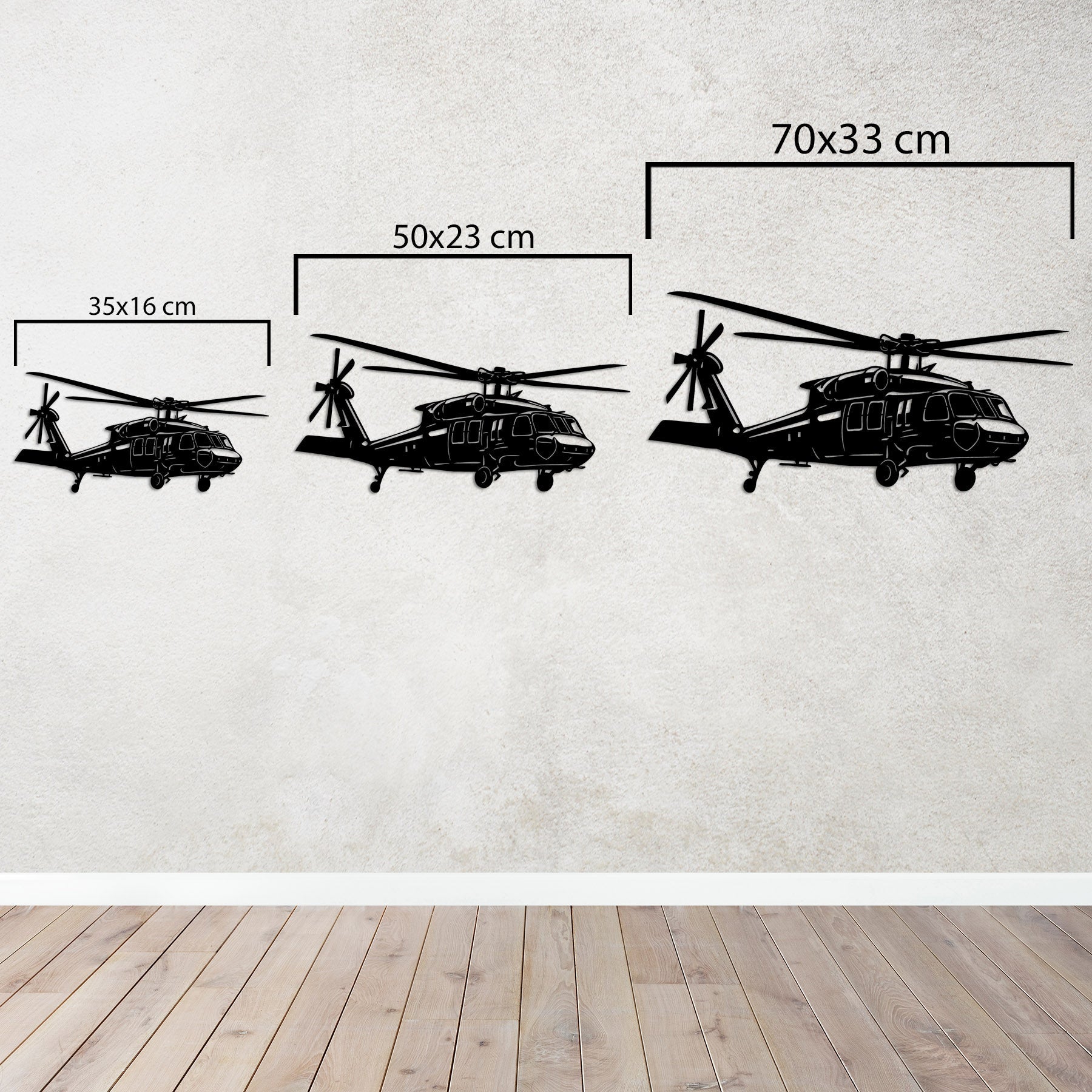 UH-60 Black Hawk Metal Wall Art | Aviation Flight Edition Decor