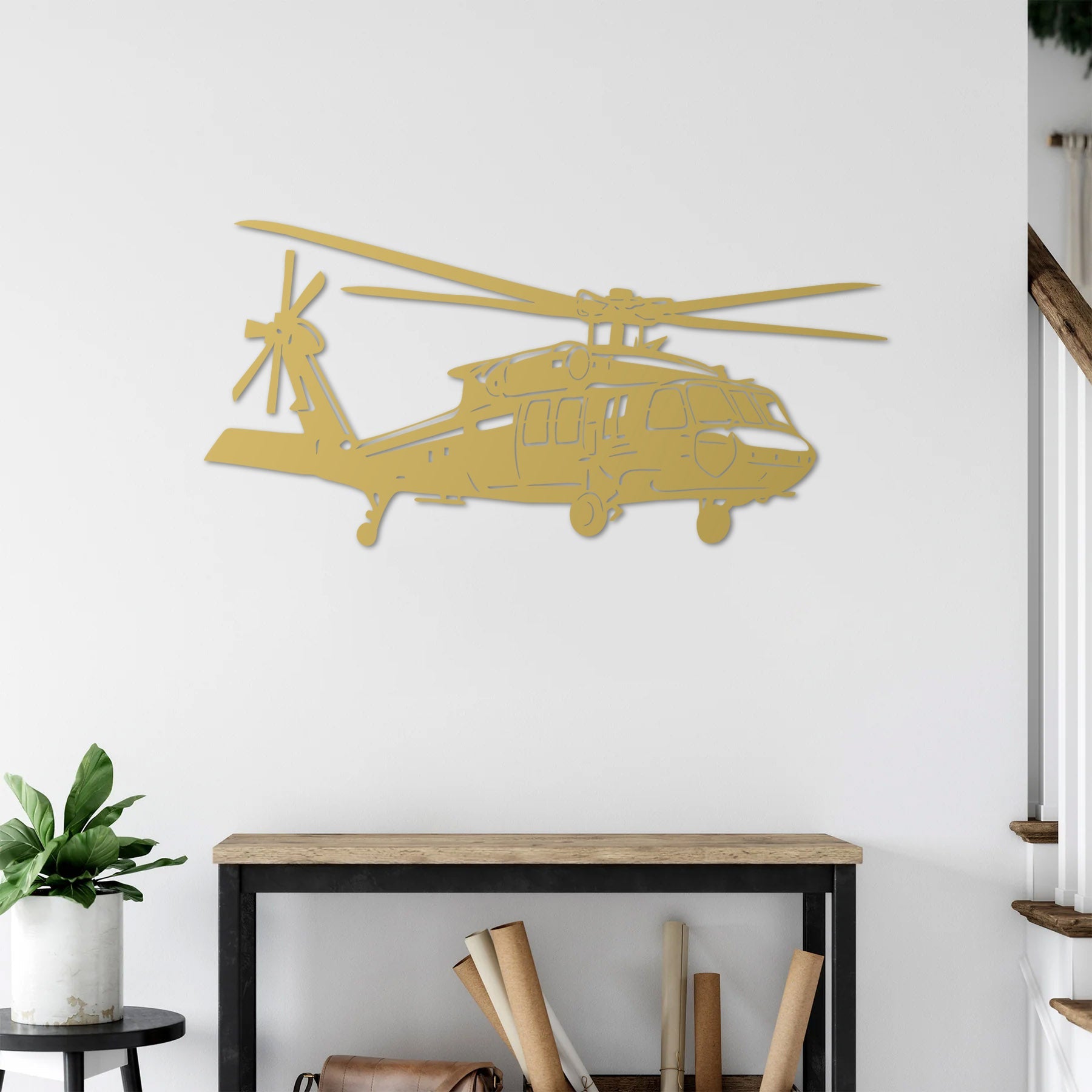 UH-60 Black Hawk Metal Wall Art | Aviation Flight Edition Decor