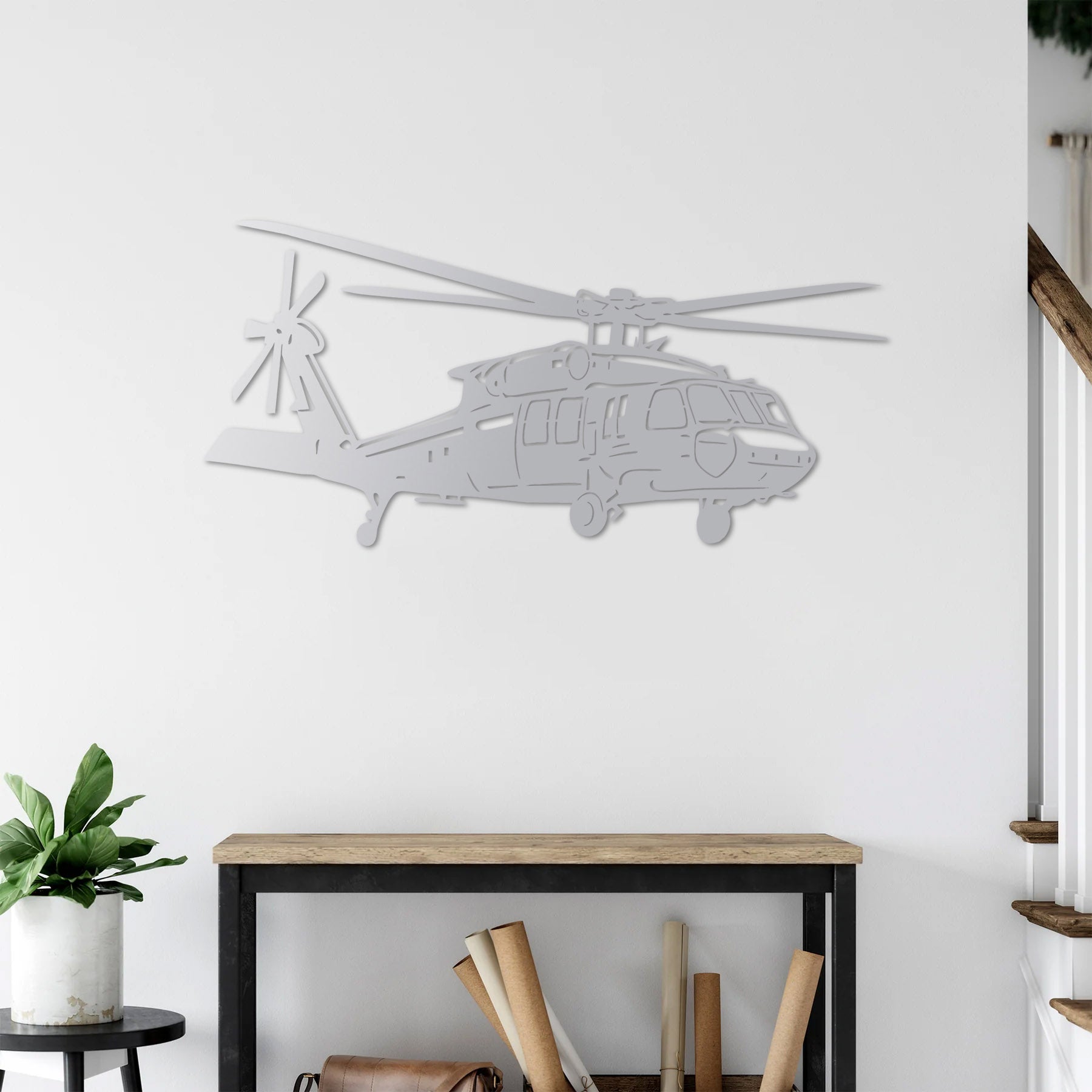 UH-60 Black Hawk Metal Wall Art | Aviation Flight Edition Decor
