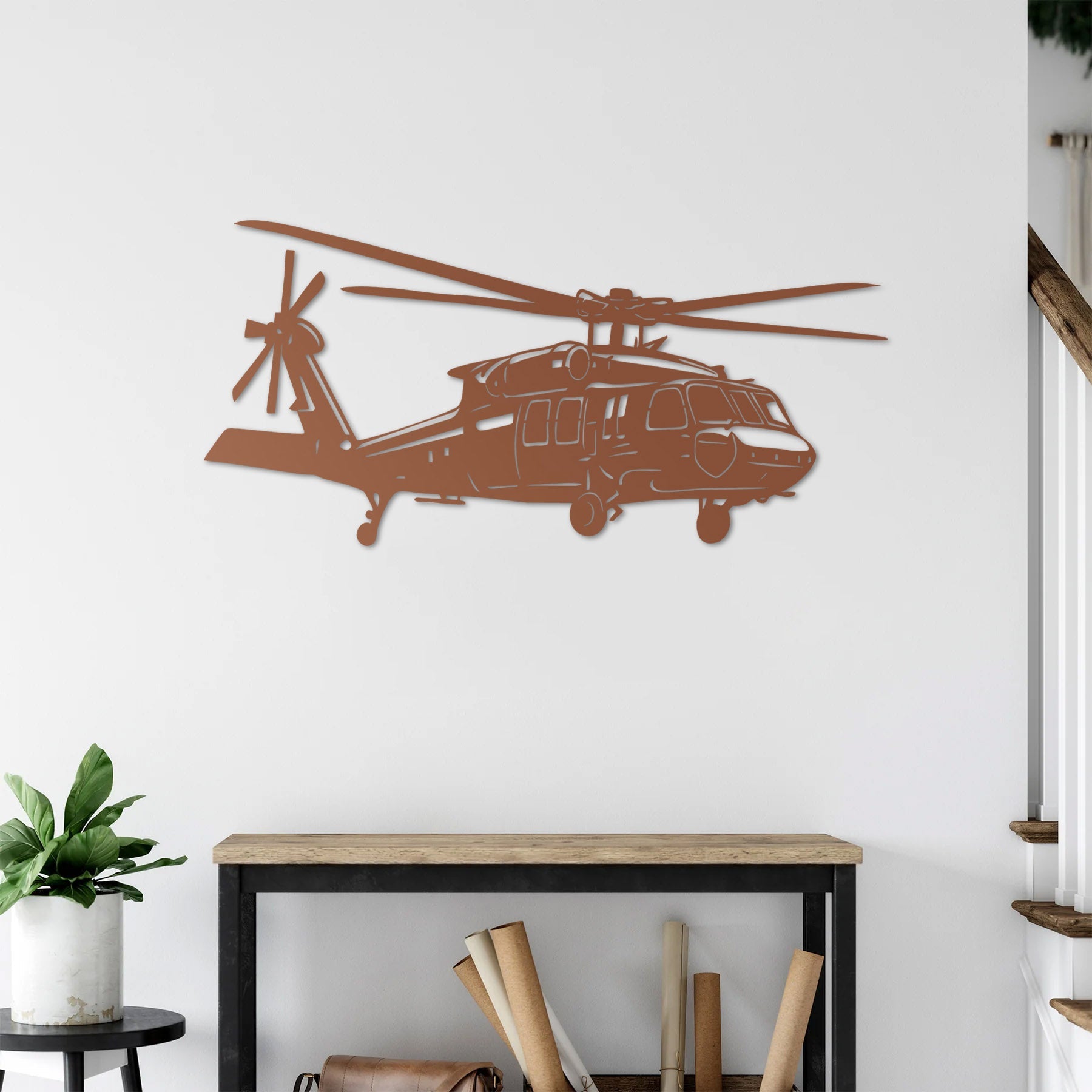 UH-60 Black Hawk Metal Wall Art | Aviation Flight Edition Decor
