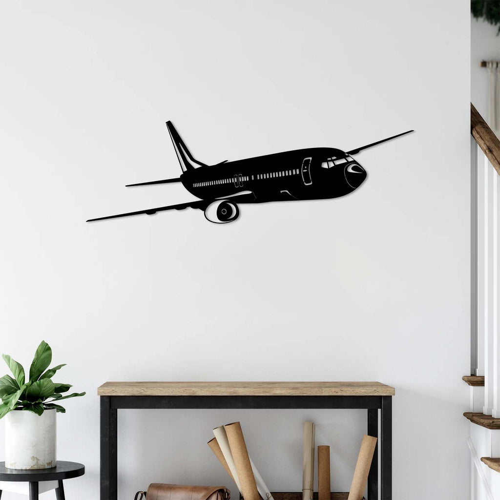 Boeing B747 airplane metal wall art ideal for aviation enthusiasts