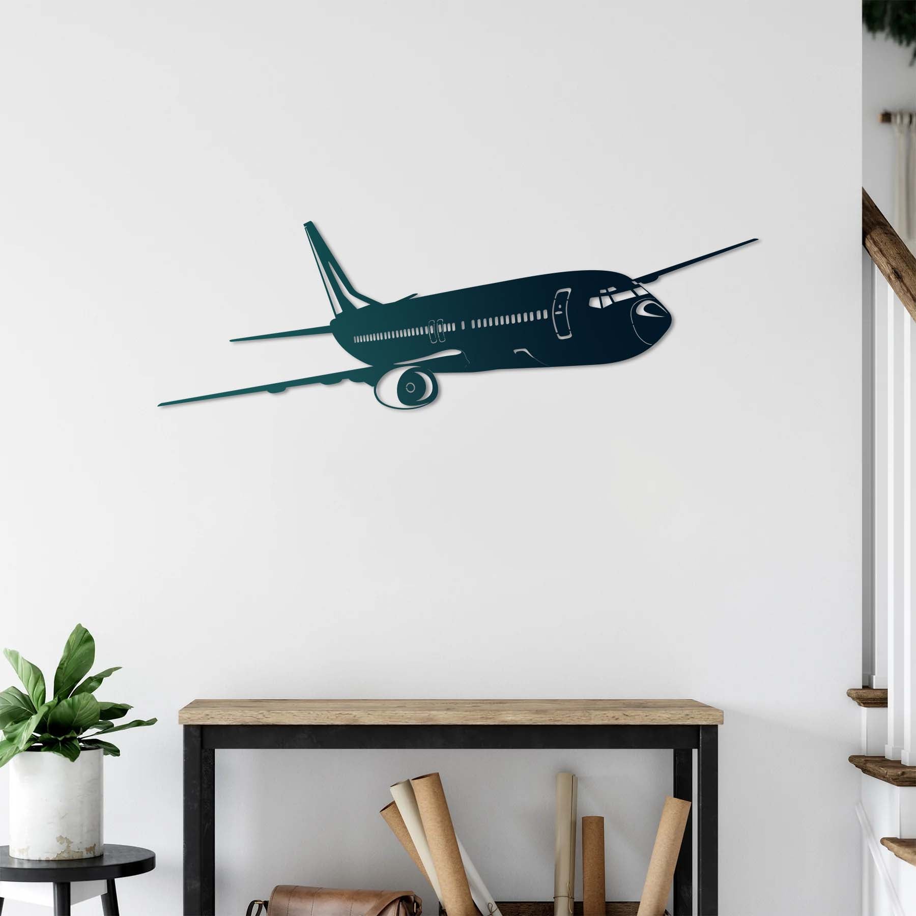 Airplane metal wall decor perfect gift for pilots and travelers