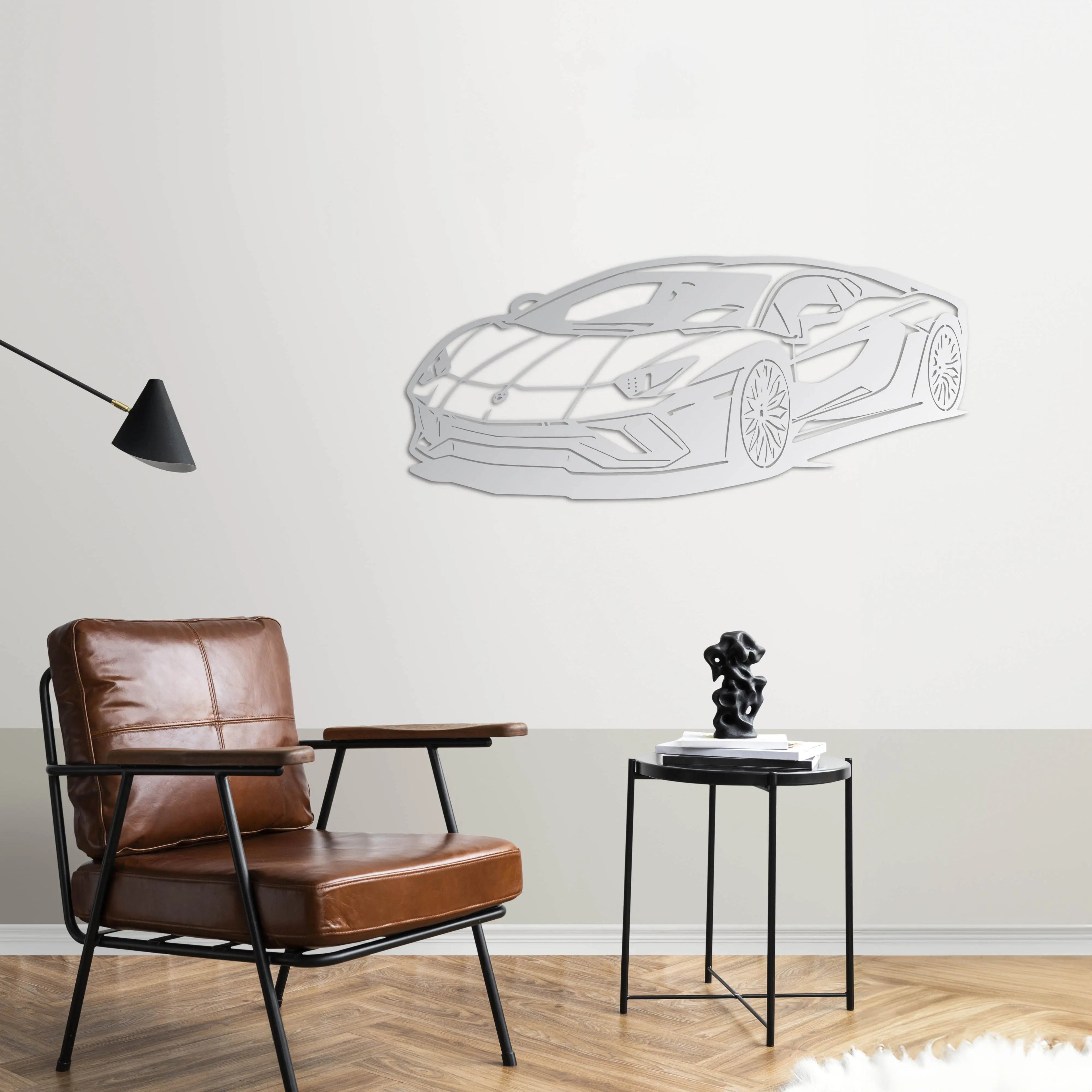 Lamborghini Aventador – Araba Metal Duvar Dekoru Laser Artique