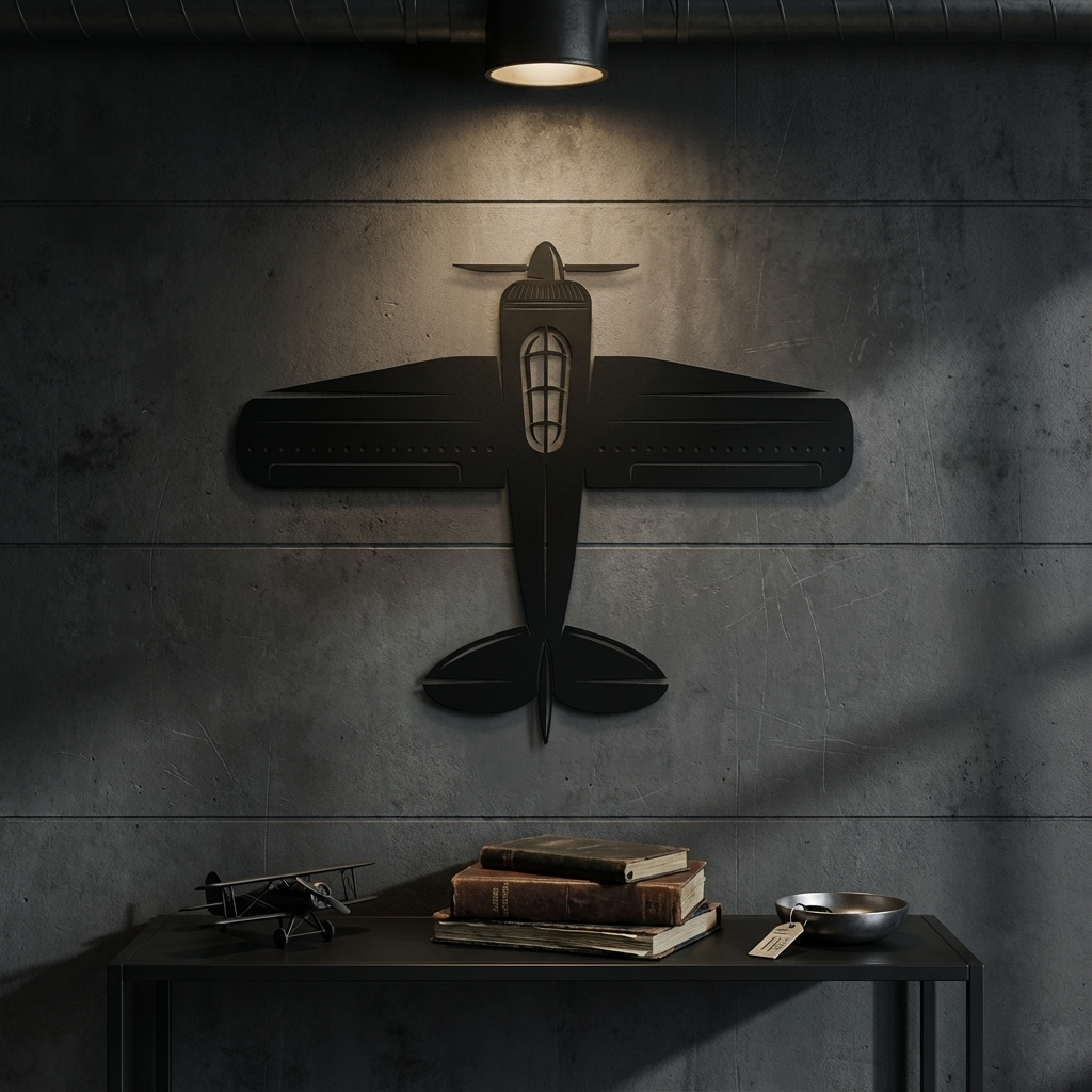 Passion for Aviation Metal Wall Art | Airplane Decorative Sculpture