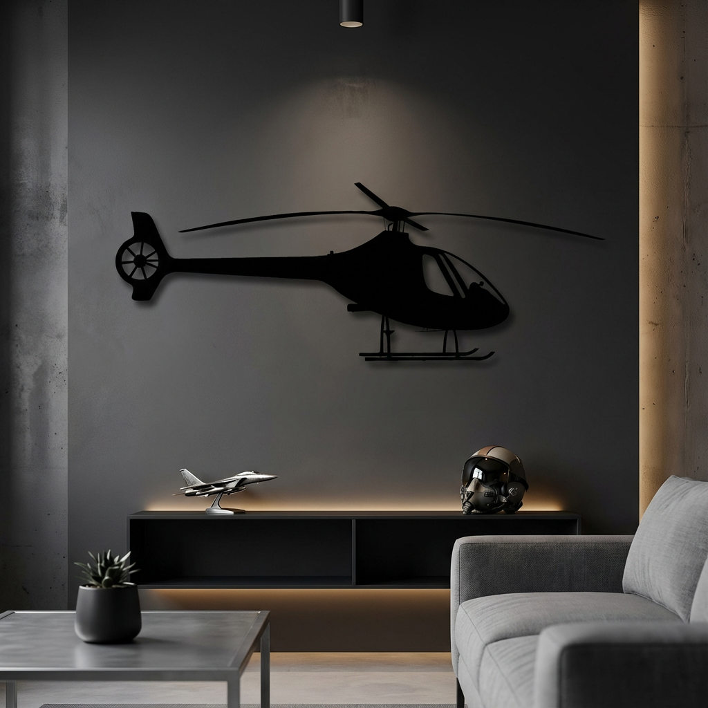 Cabri G2 – Light Helicopter Metal Wall Art
