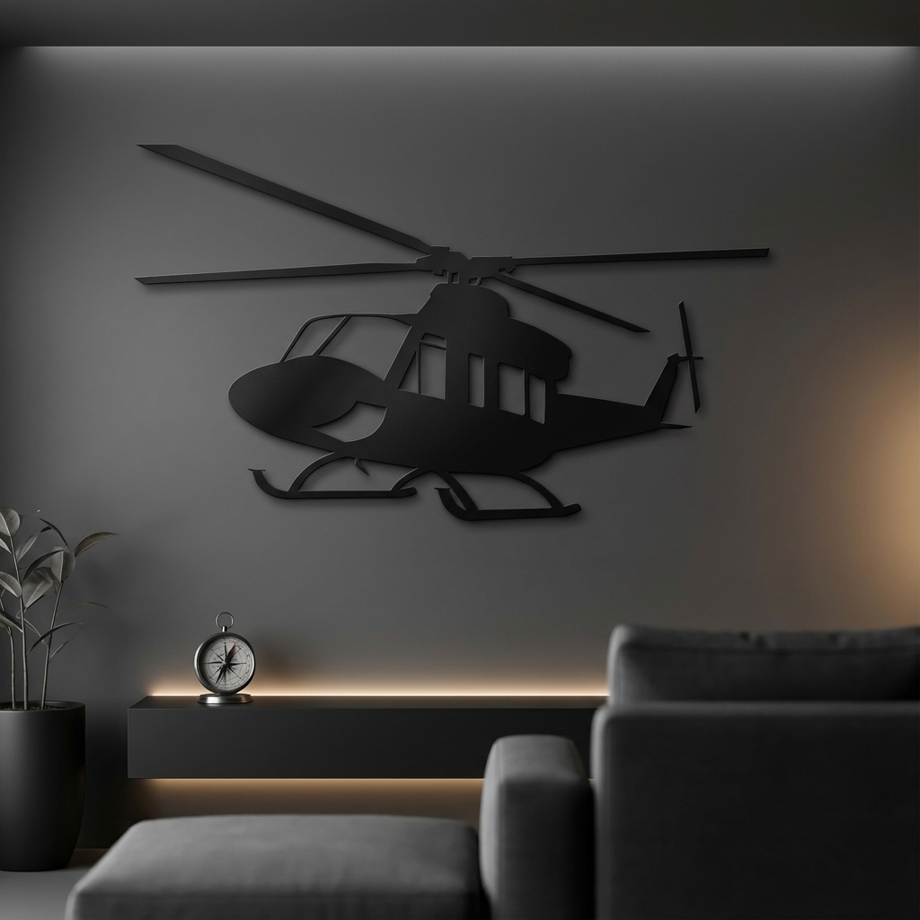 Huey UH-1 – Helicopter Metal Wall Art