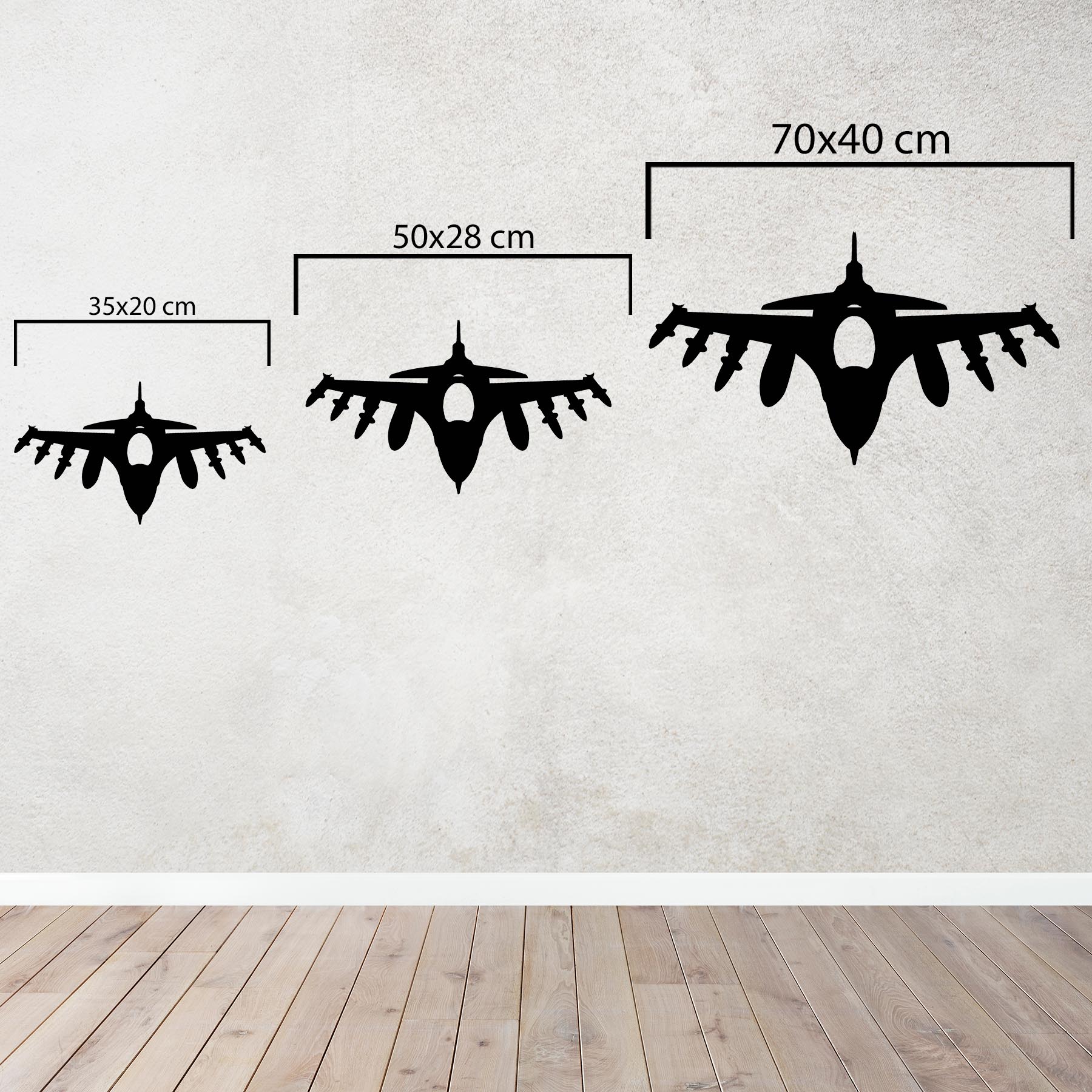 Fighter Jet Metal Wall Art | Military Aircraft Decorative Sculpture
