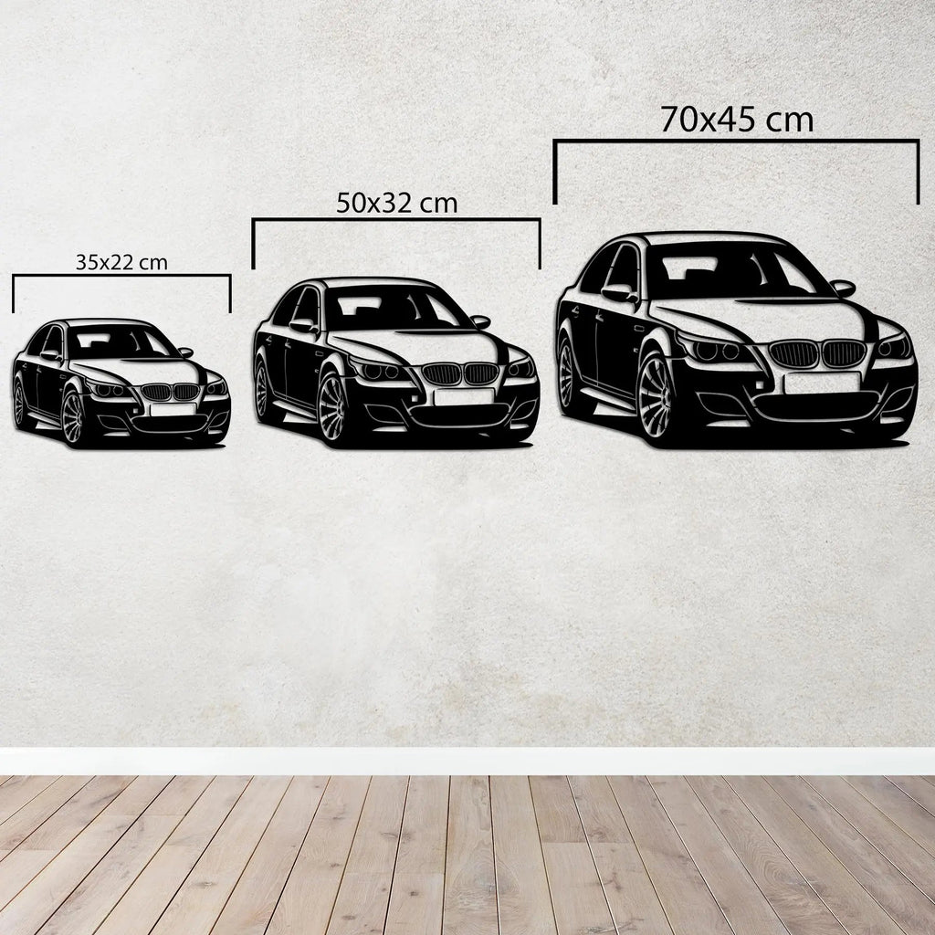 BMW E60 M5 – Araba Metal Duvar Dekoru Laser Artique