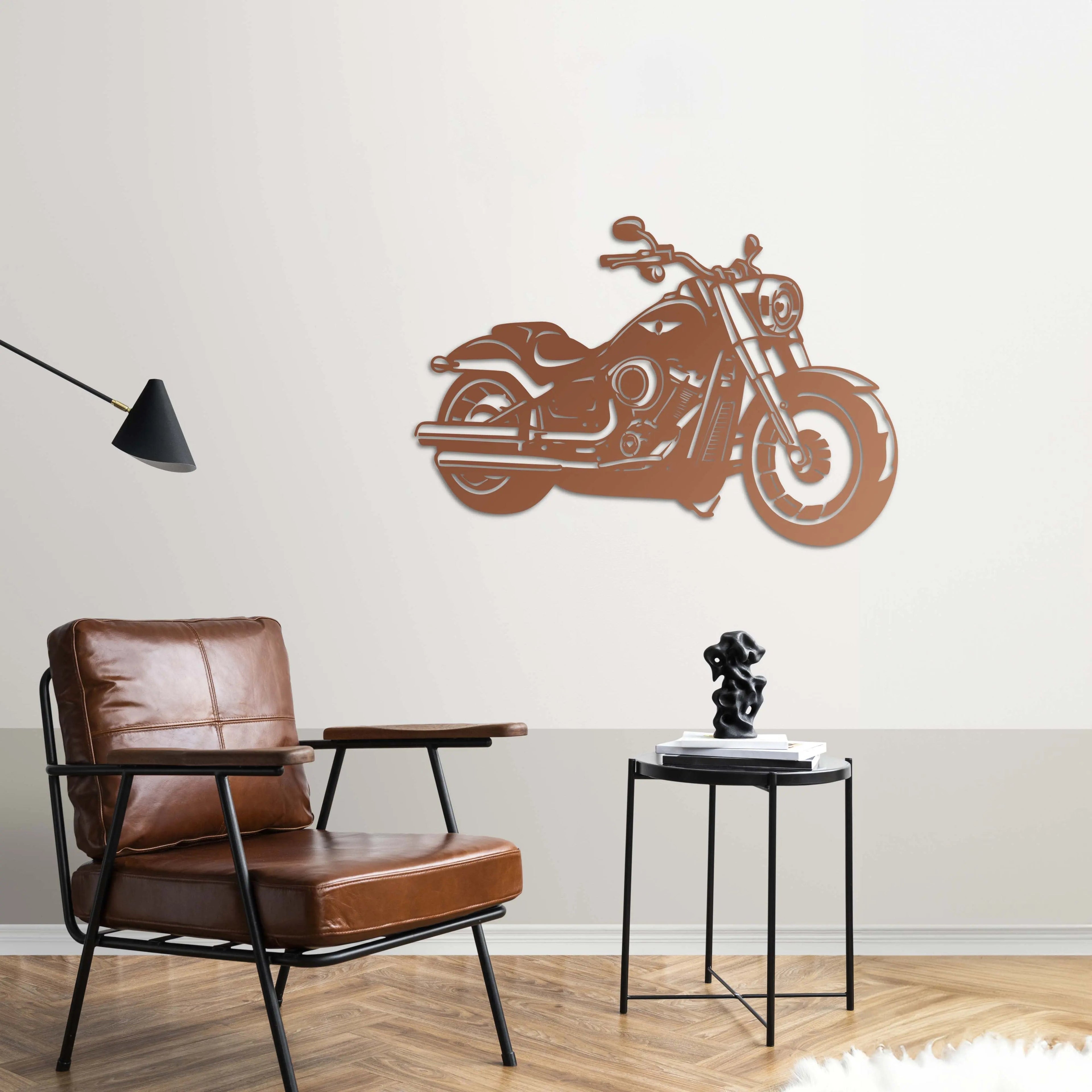 Harley-Davidson – Motor Metal Duvar Dekoru Laser Artique